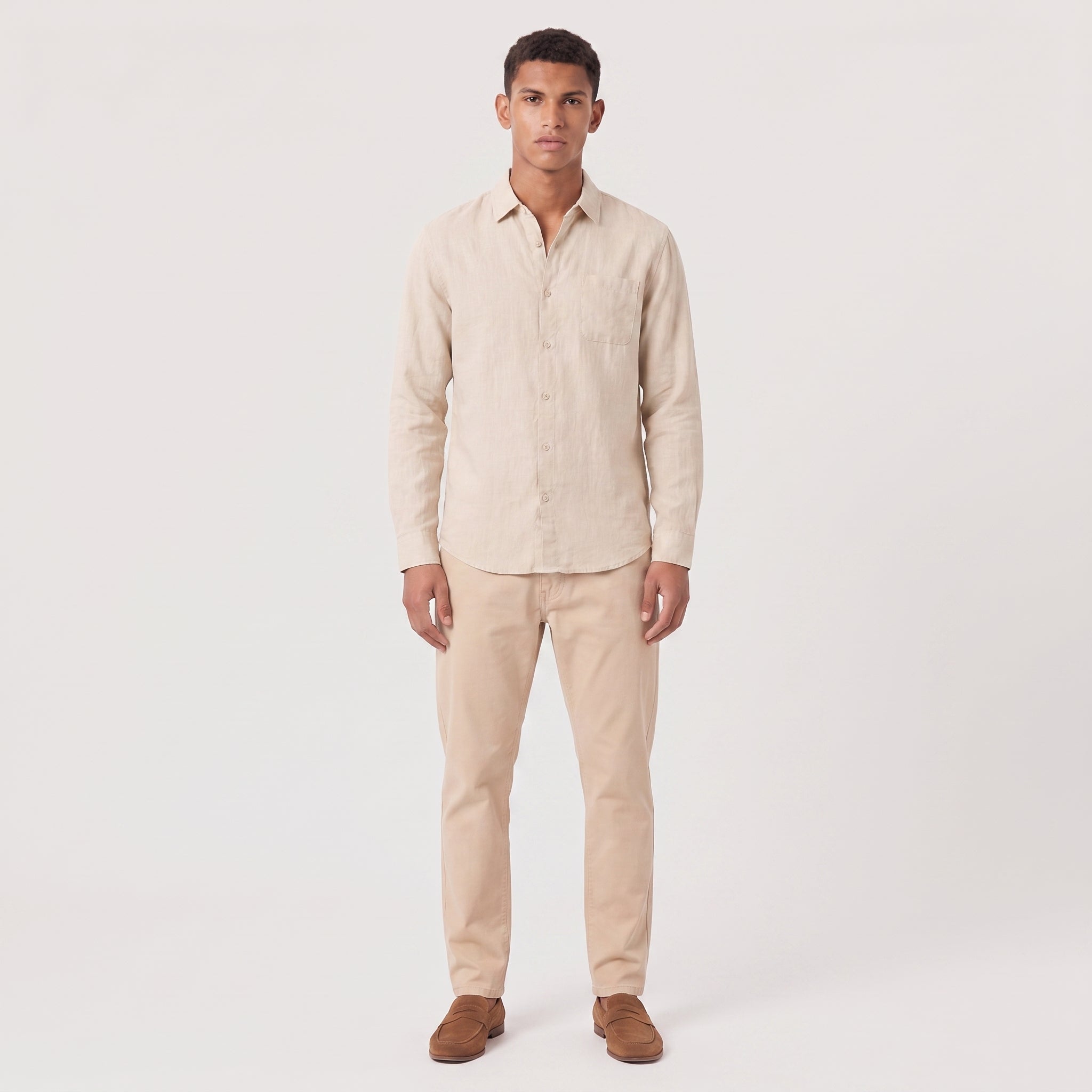 Men's Linen Button Down Summer Shirt