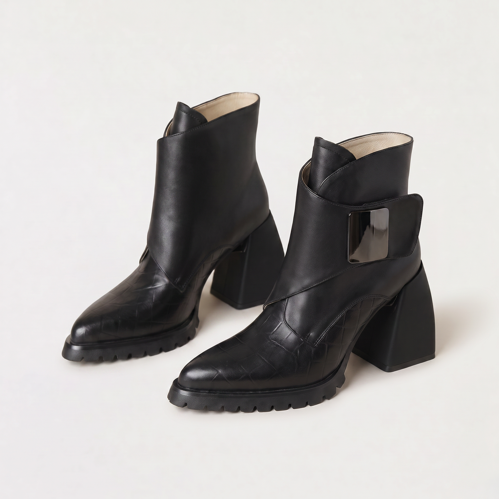 Women's Platform Heeled Ankle Boots