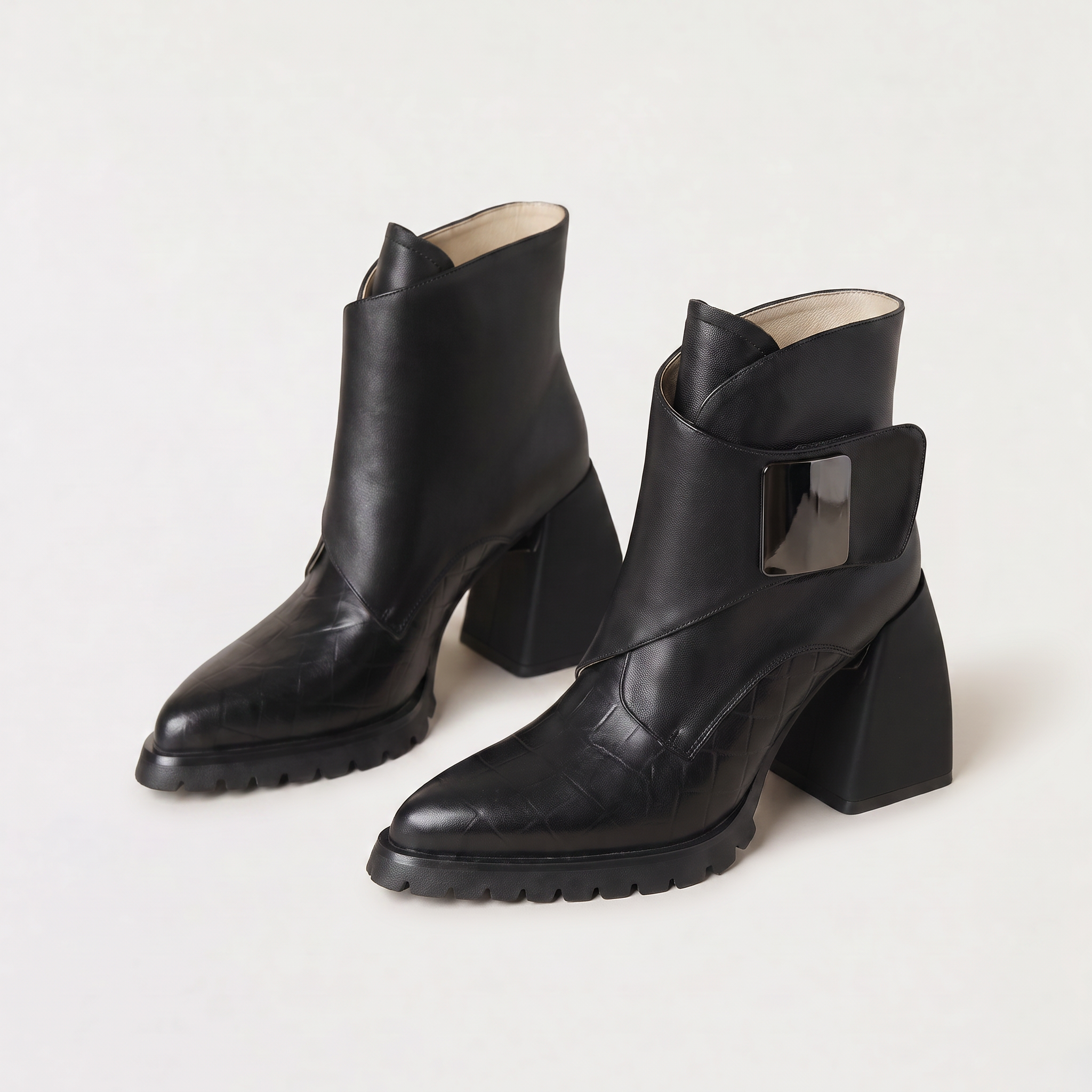 Women's Platform Heeled Ankle Boots