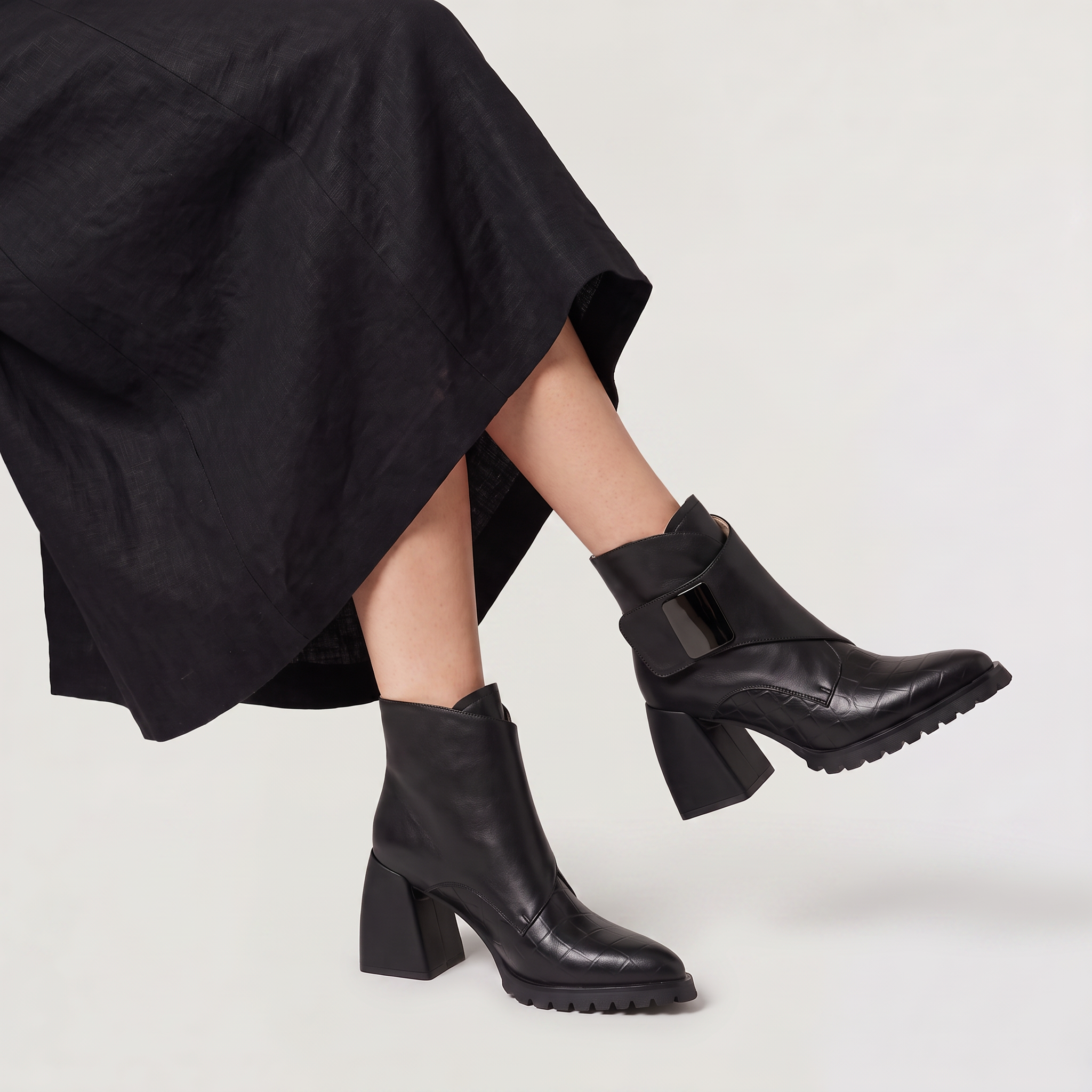 Women's Platform Heeled Ankle Boots