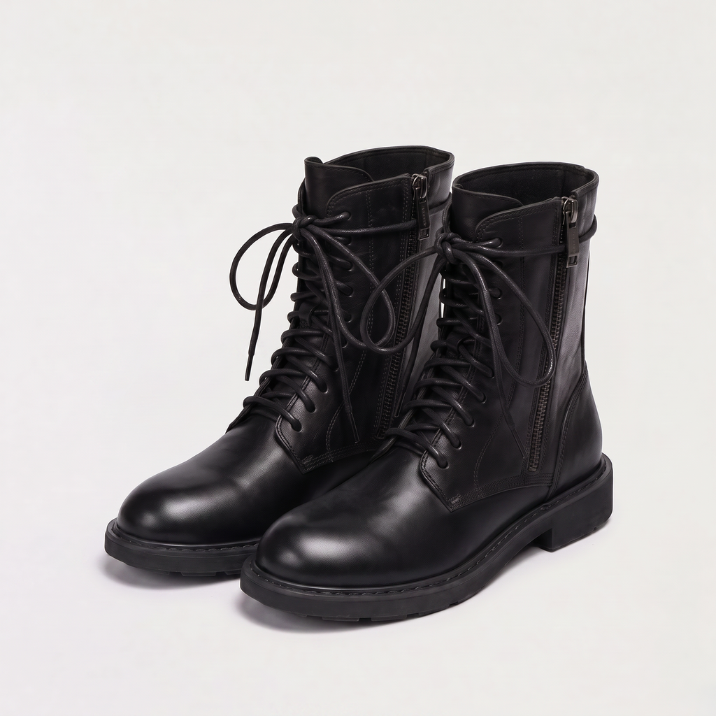 Women's Lace-Up Service Ankle Boots