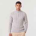 Men's Half Zip Knitted Sweater