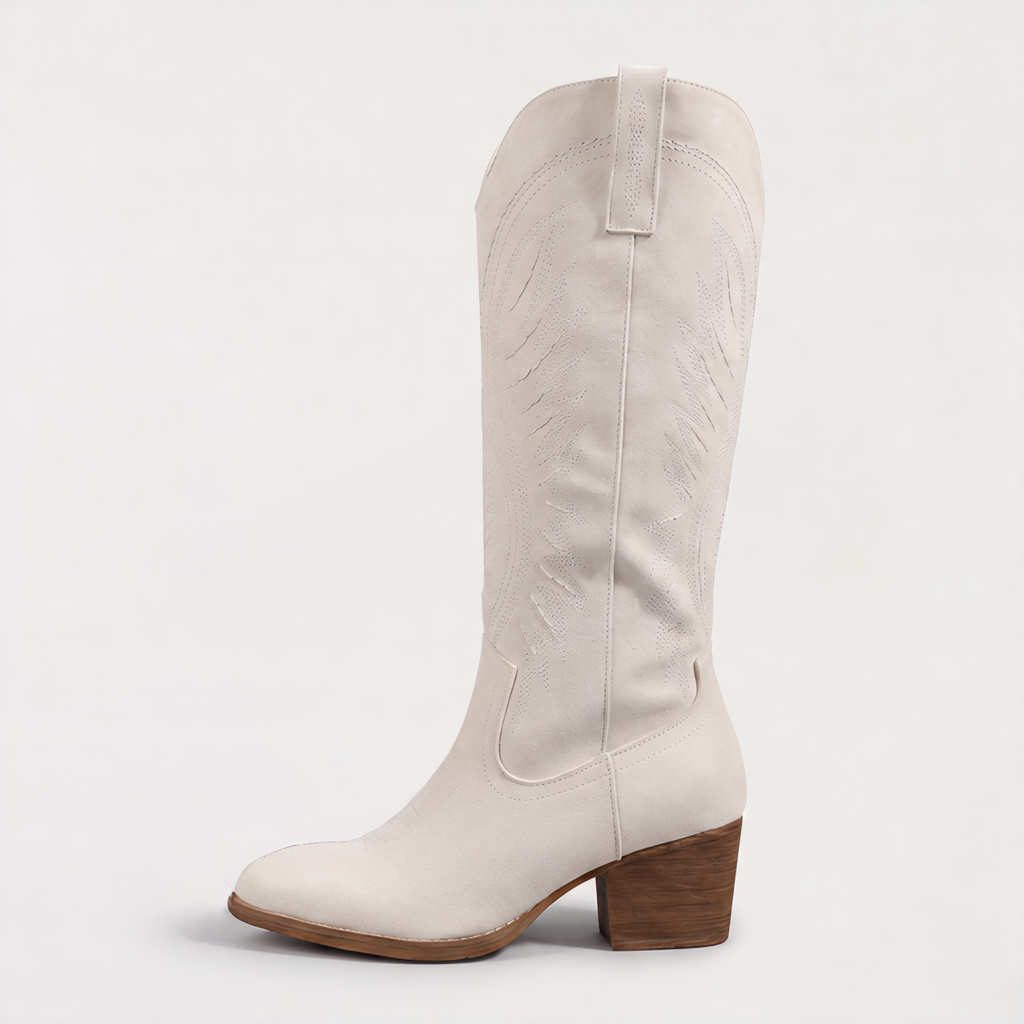 Women's Embroidered Western Knee-High Boots