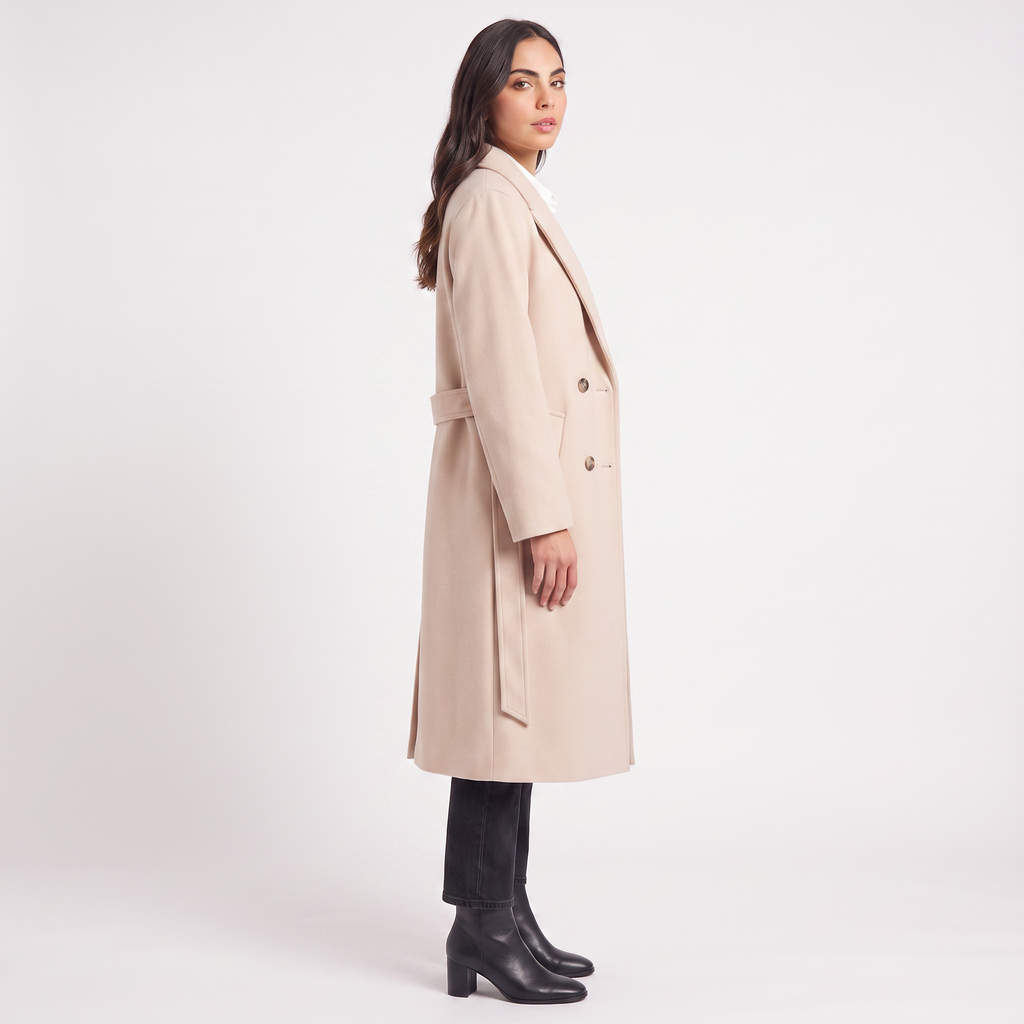 Women's Long Button-Up Coat