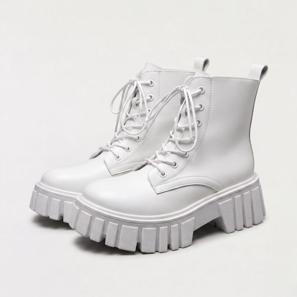 Women's Chunky Lace-Up Combat Boots