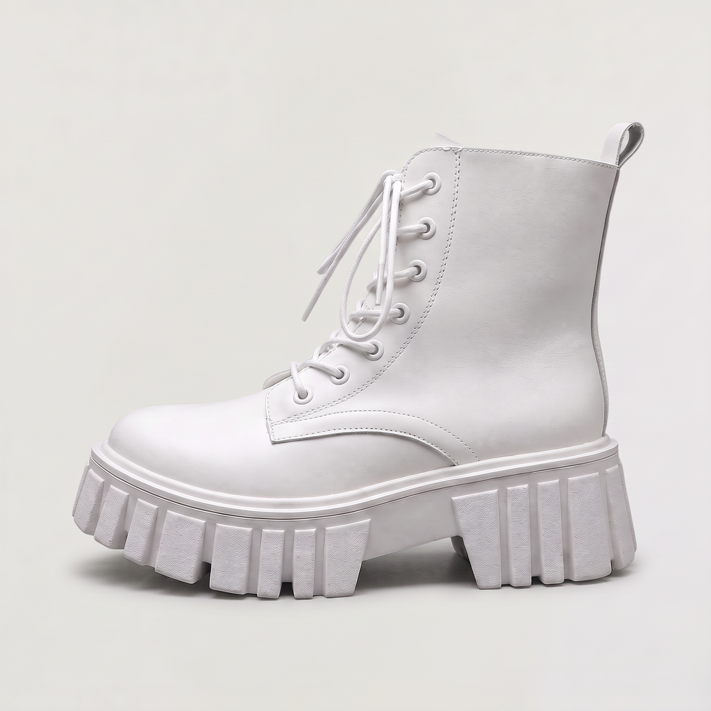 Women's Chunky Lace-Up Combat Boots