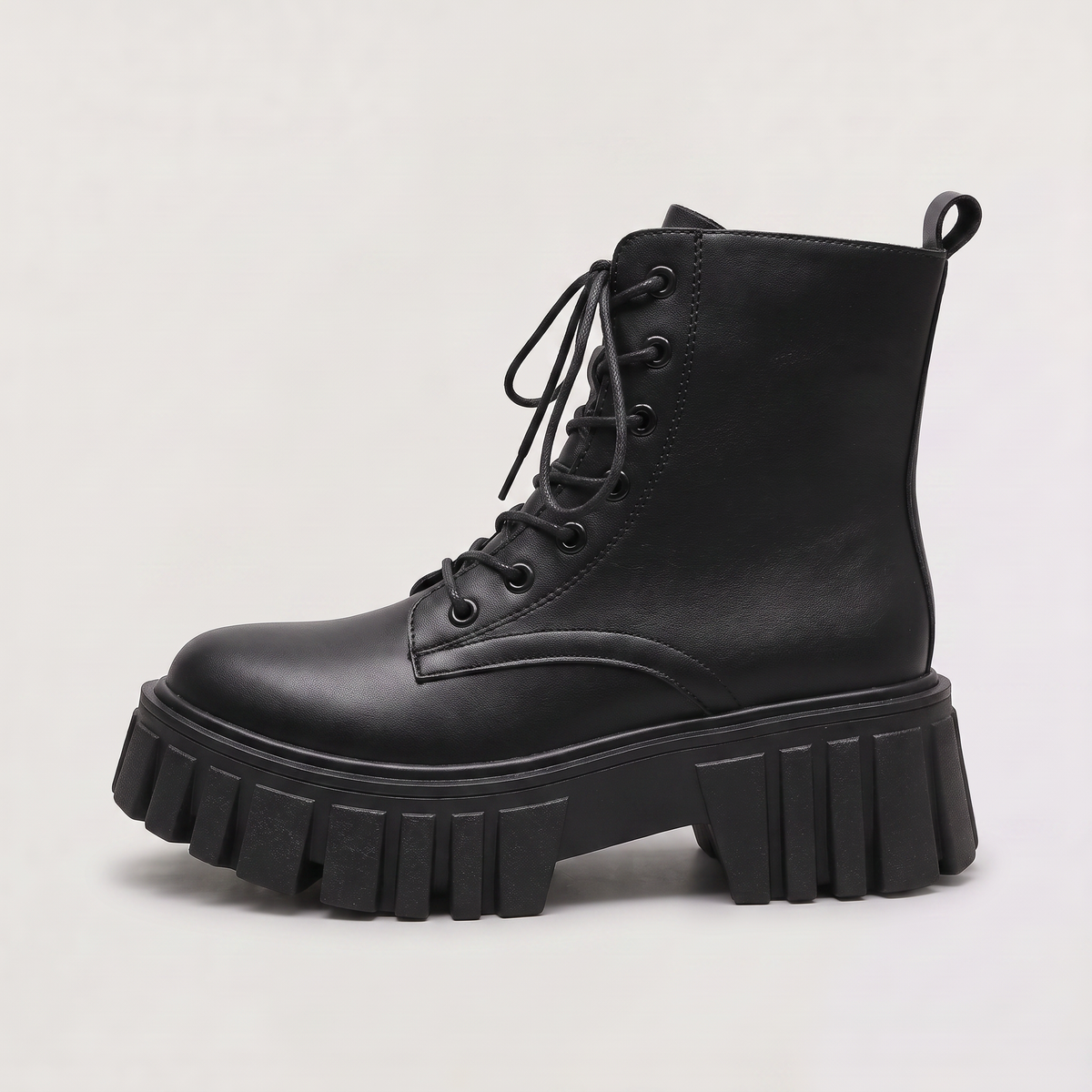 Women's Chunky Lace-Up Combat Boots