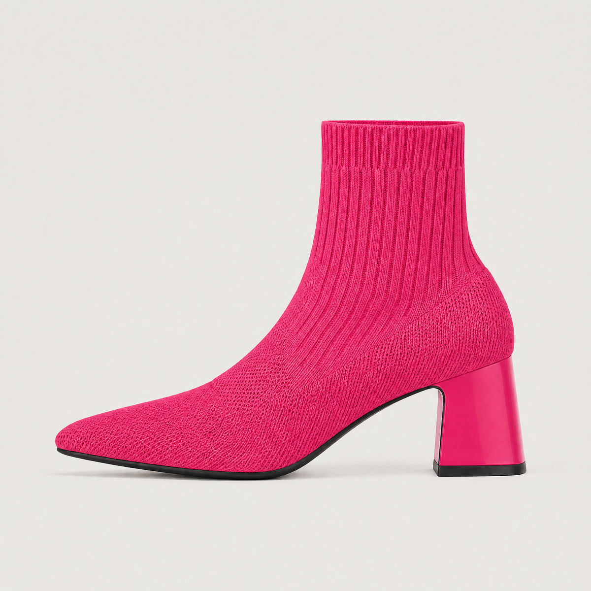 Women's Mid-Calf Chunky Heel Slip-On Bohemian Boots