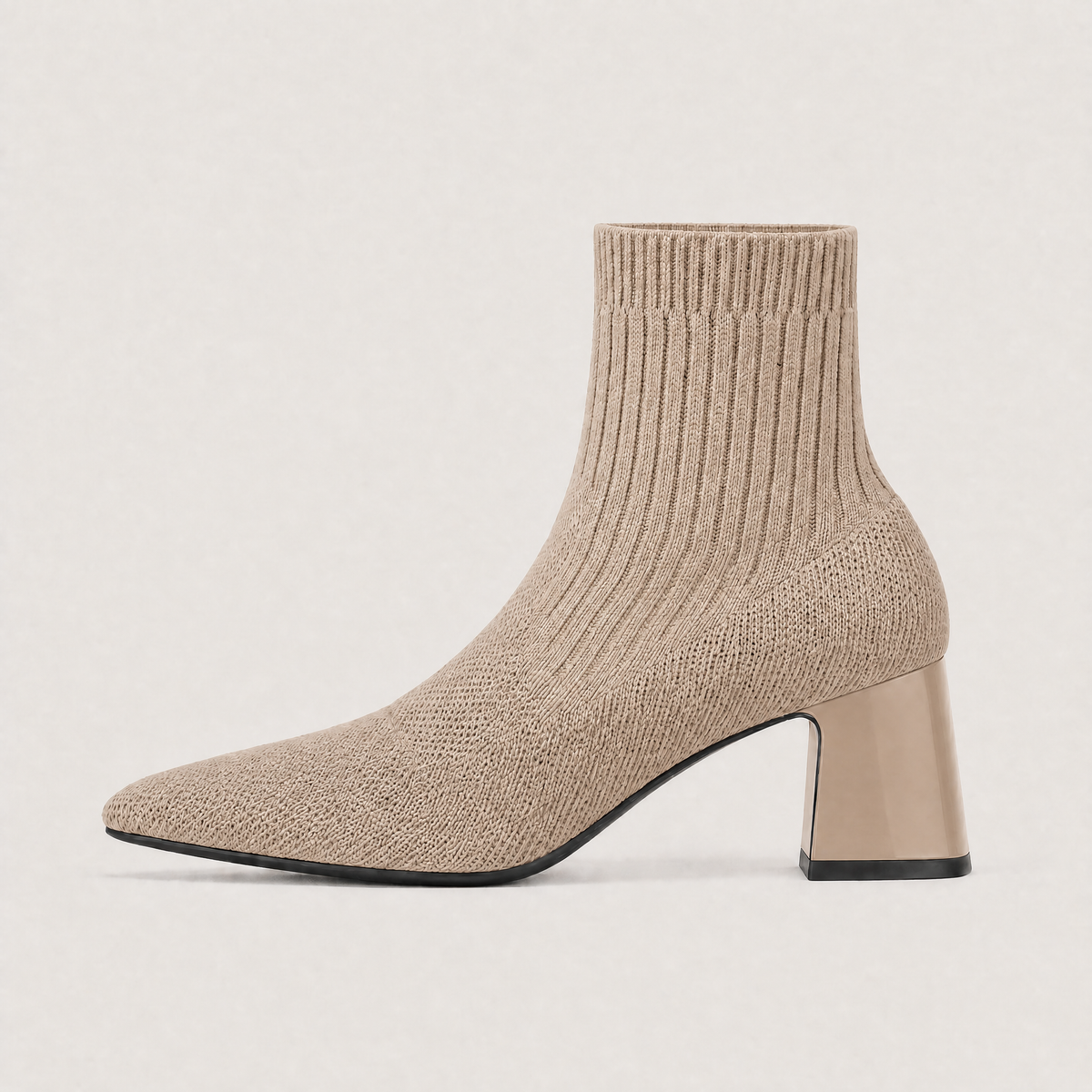 Women's Mid-Calf Chunky Heel Slip-On Bohemian Boots