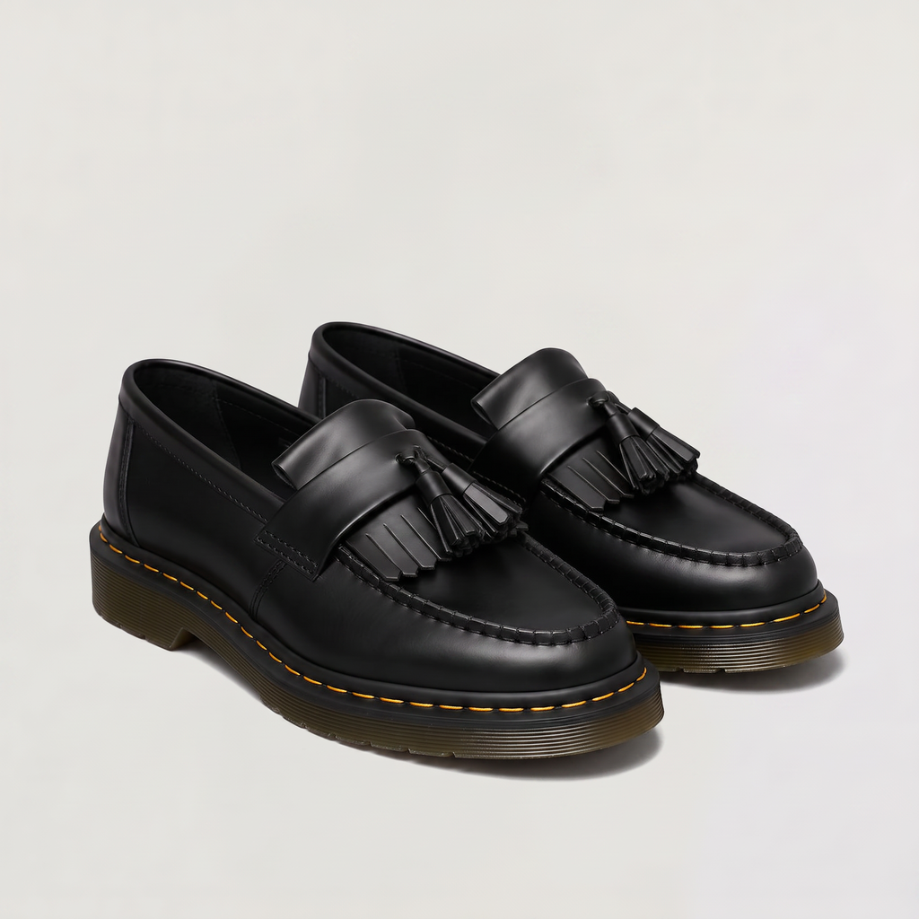 Men's Tassel Slip-On Loafers with Low Heel
