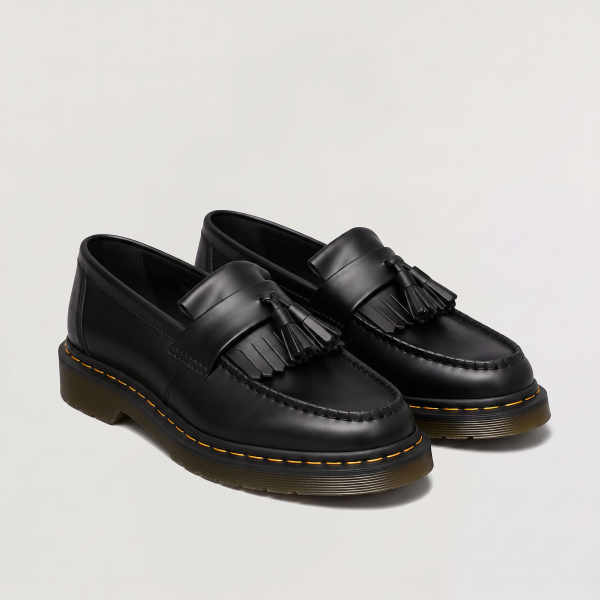 Men's Tassel Slip-On Loafers with Low Heel