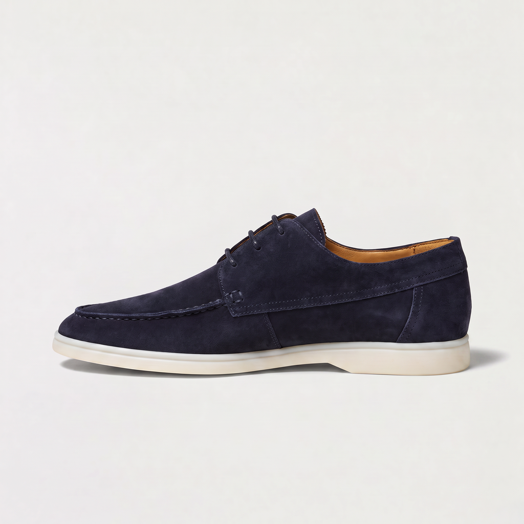 Men's Classic Suede Lace-Up Loafers