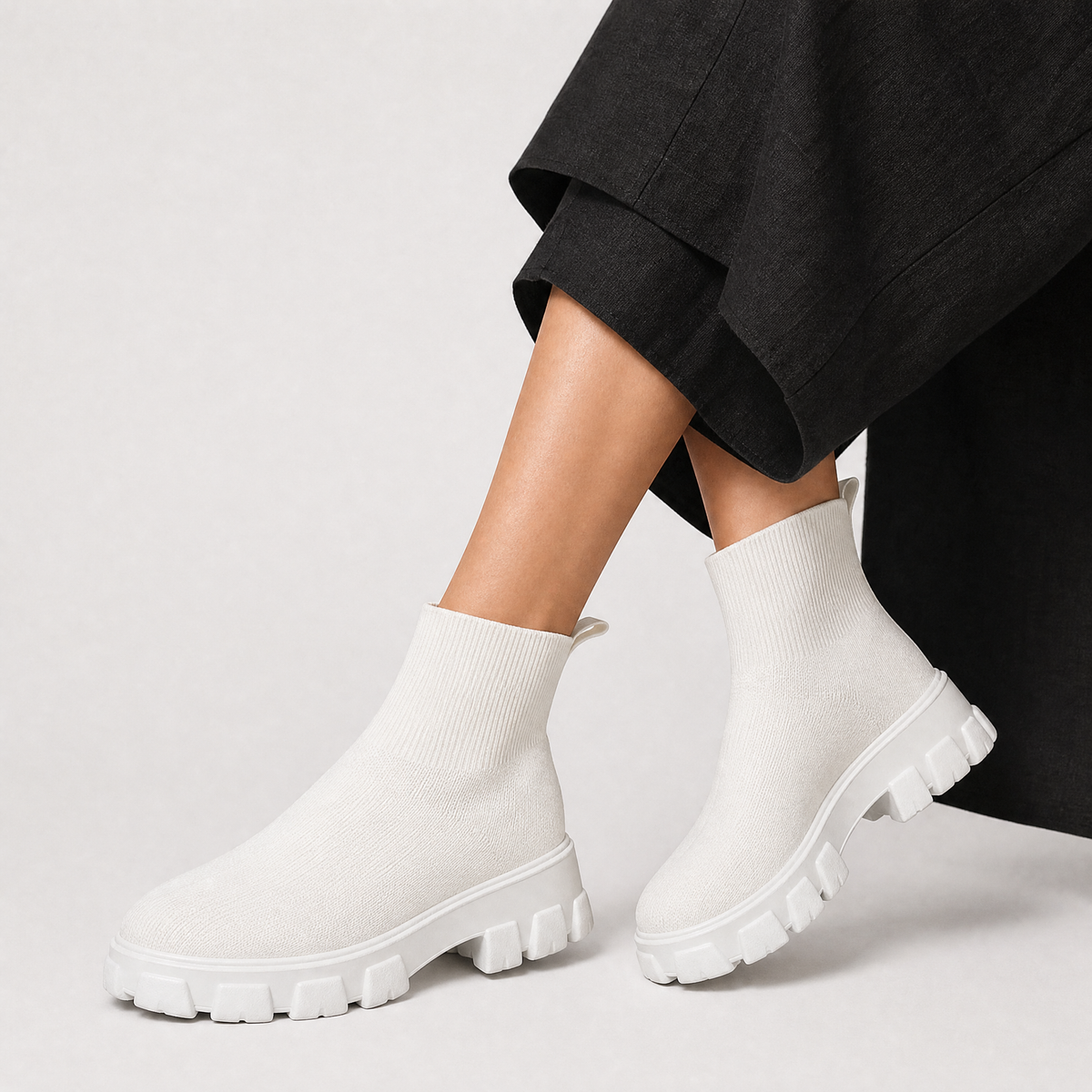 Women's Waterproof Stretch Ankle Boots