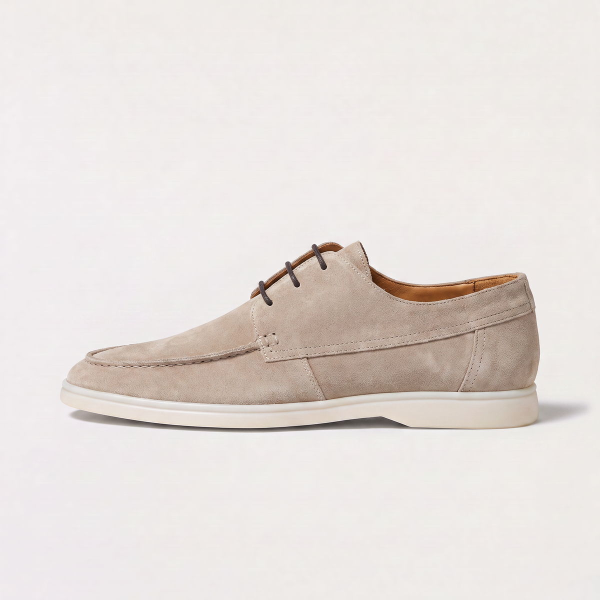 Men's Classic Suede Lace-Up Loafers