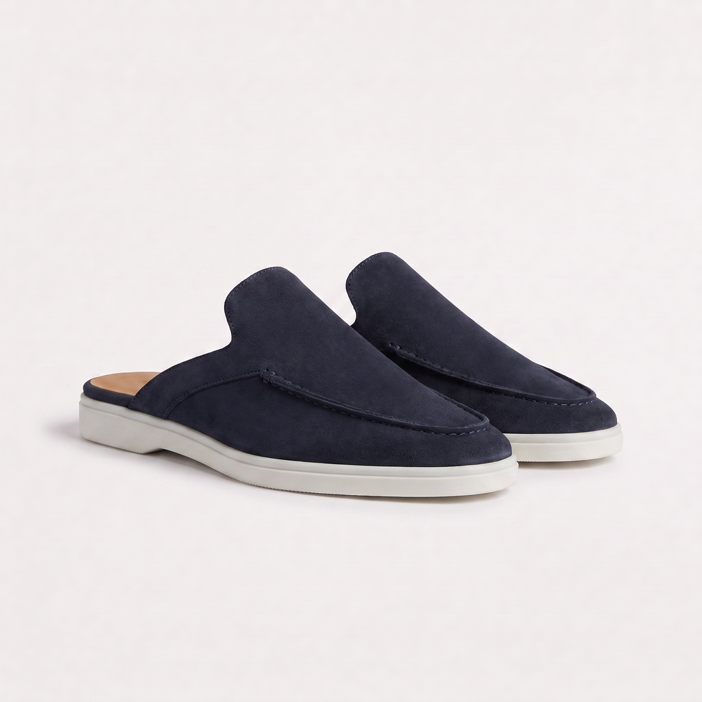 Women's Backless Suede Slip-On Loafers