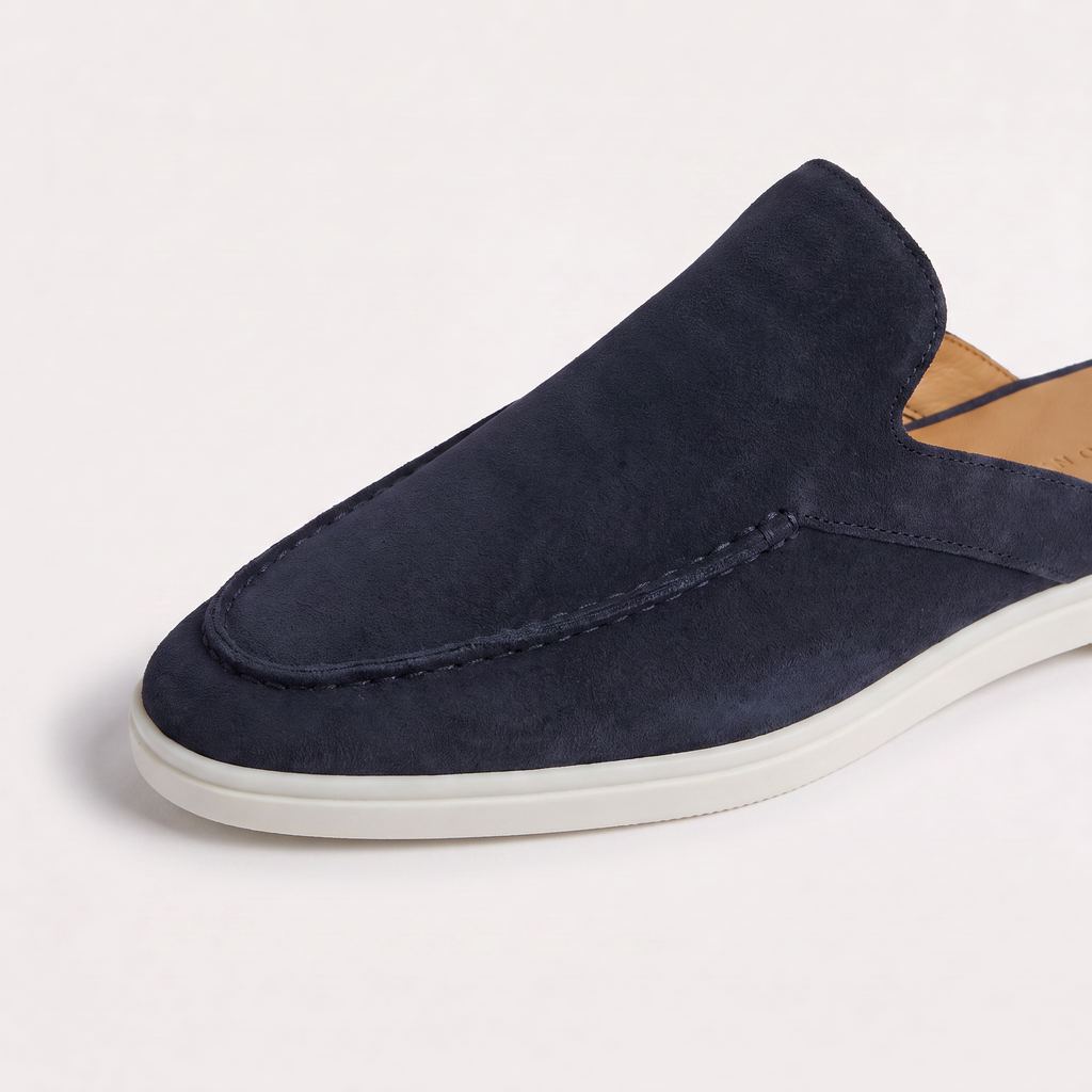 Women's Backless Suede Slip-On Loafers