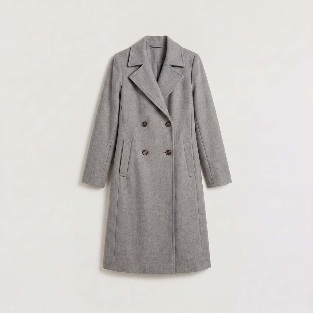Women's Double-Breasted Long Coat