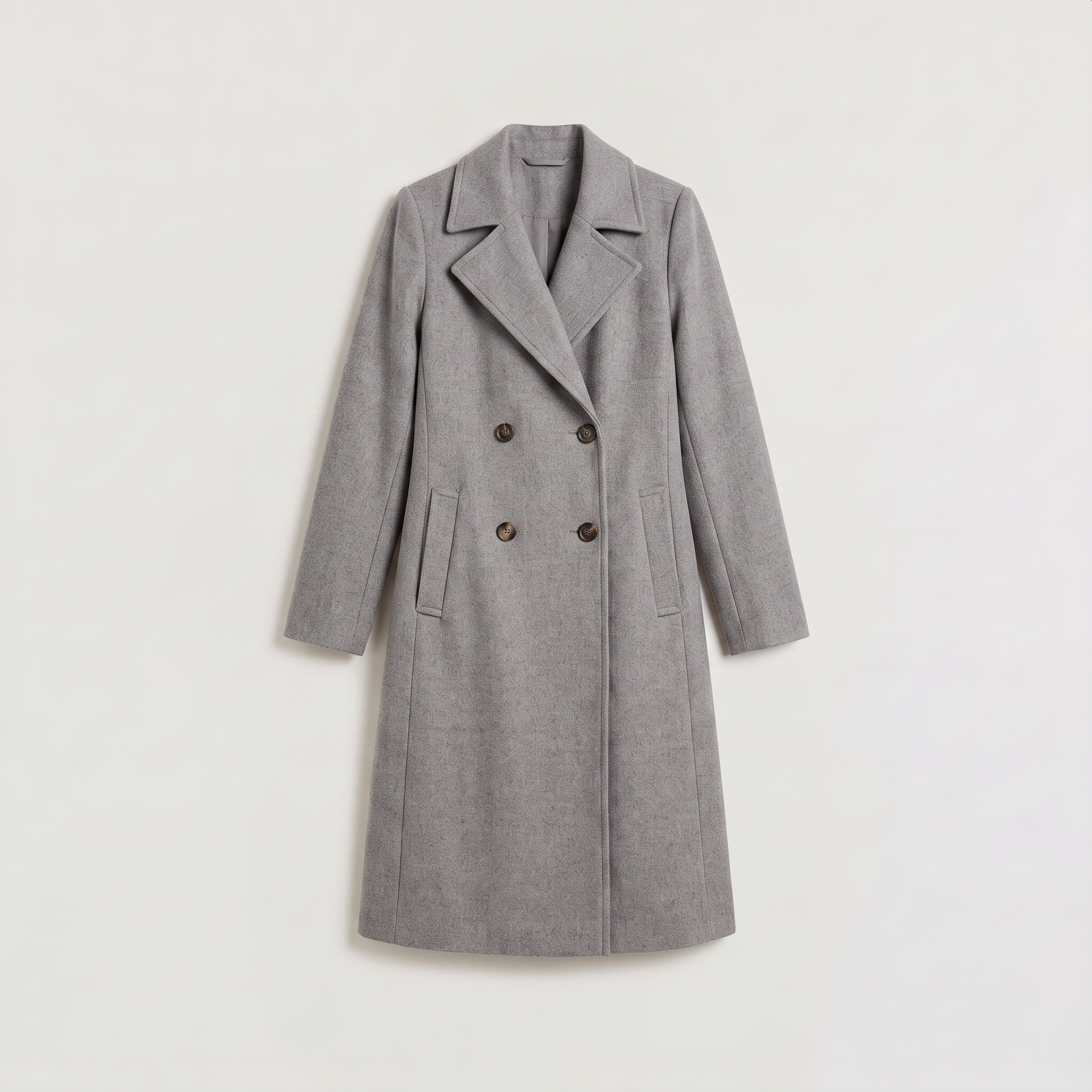 Women's Double-Breasted Long Coat
