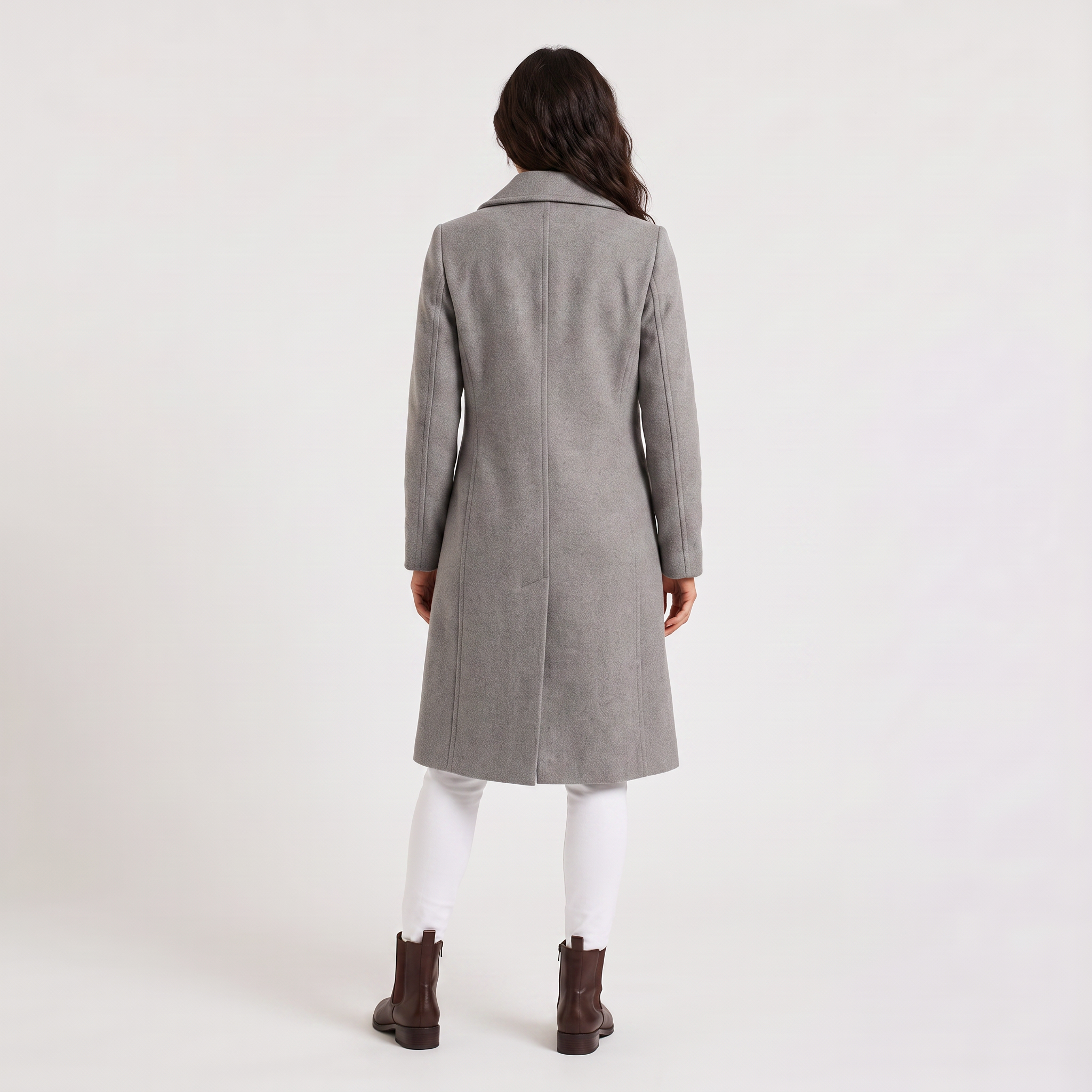 Women's Double-Breasted Long Coat