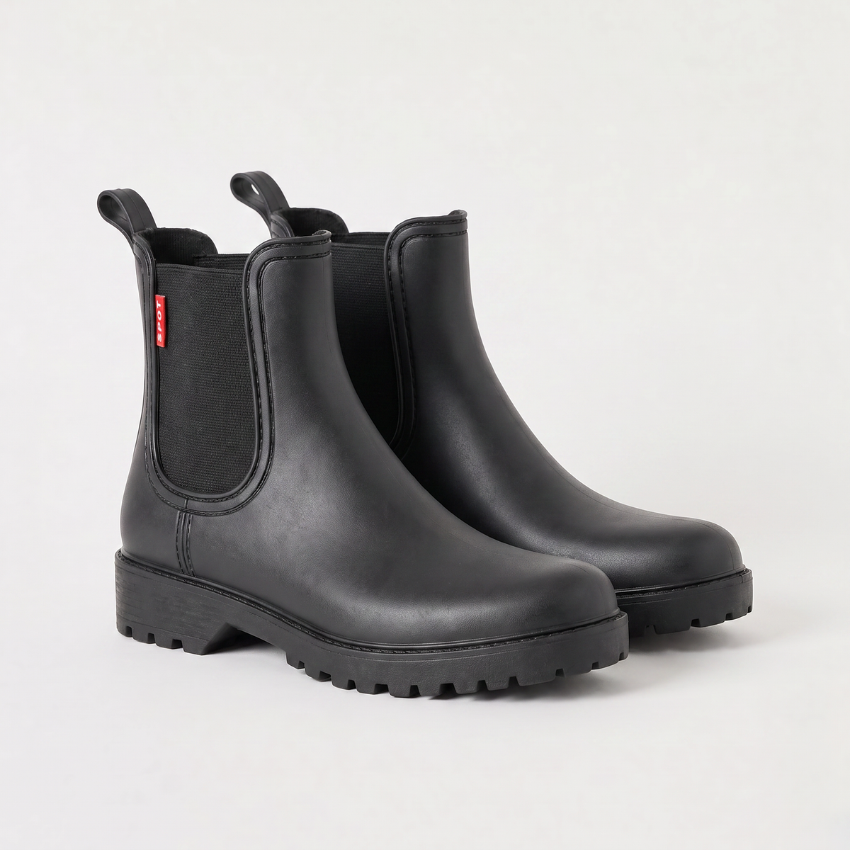 Women's Waterproof Chelsea Rain Boots - Lugged Sole