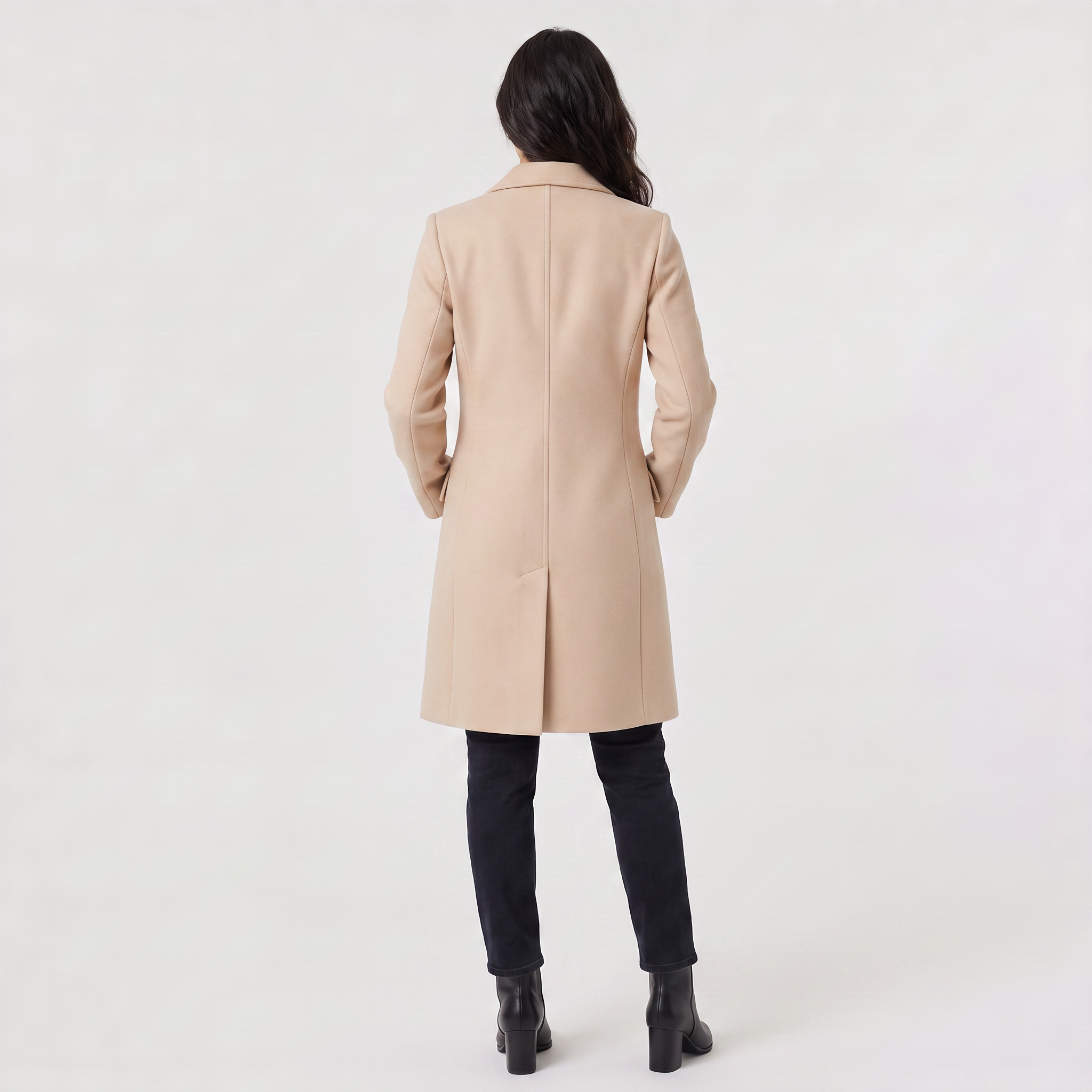 Women's Classic Long Single-Breasted Coat