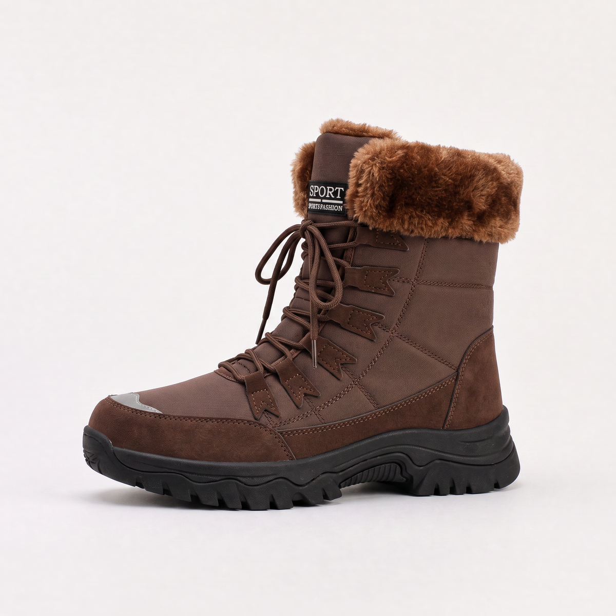 Women's Waterproof Lace-Up Winter Boots