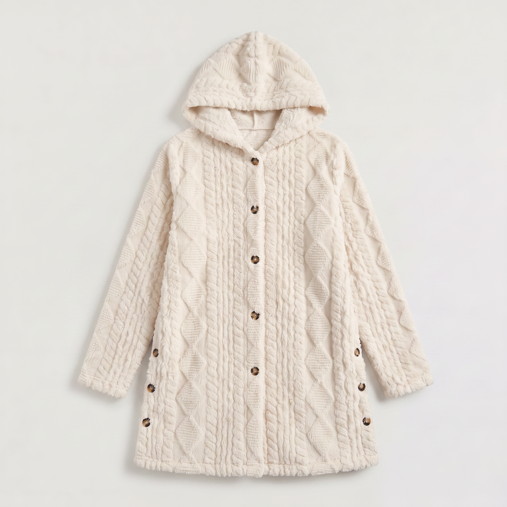 Women's Hooded Teddy Cardigan