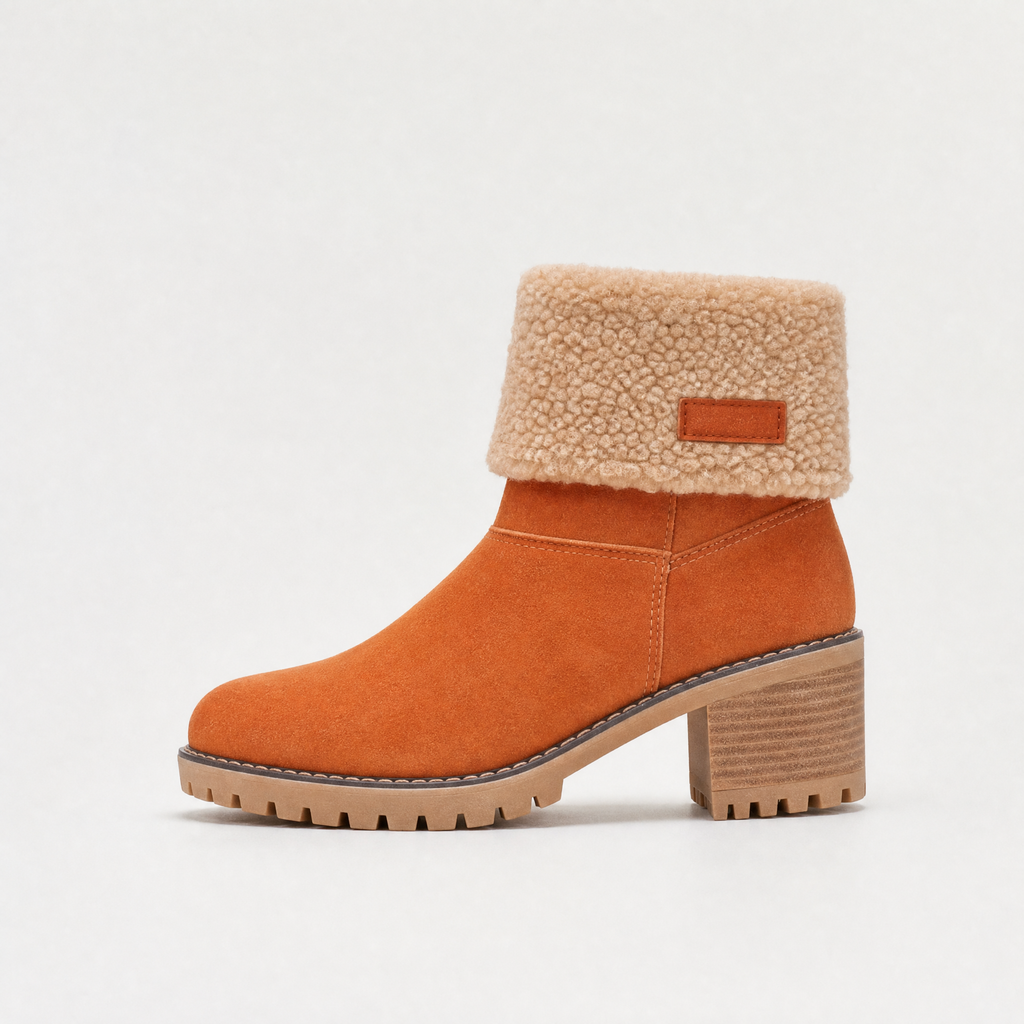 Women's Faux Fur Borg-Lined Ankle Boots