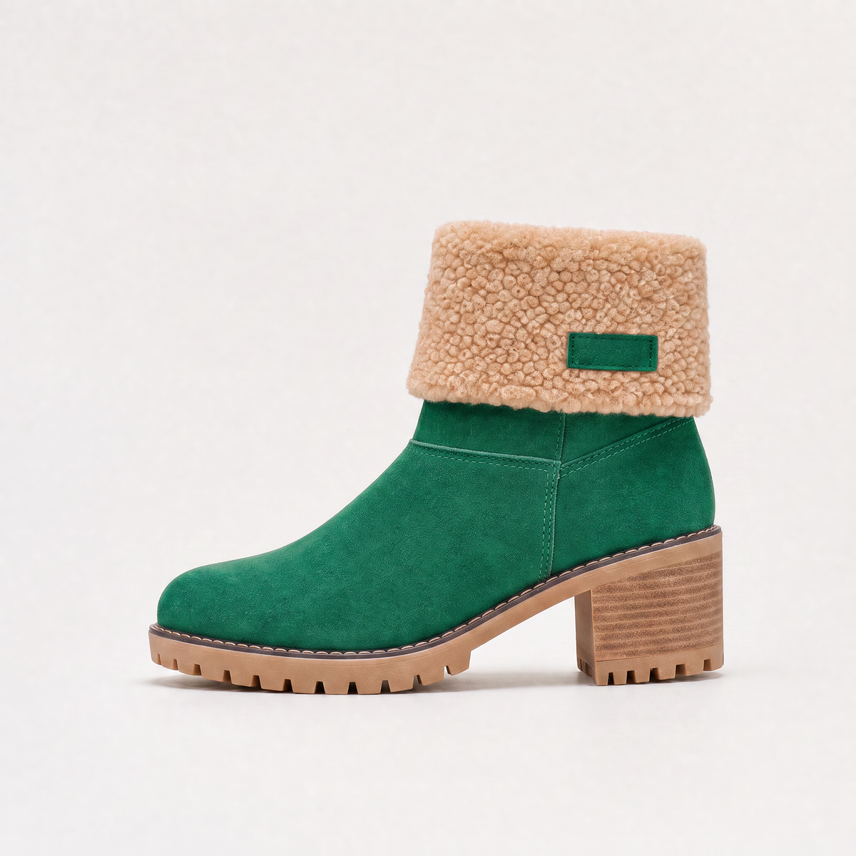 Women's Faux Fur Borg-Lined Ankle Boots