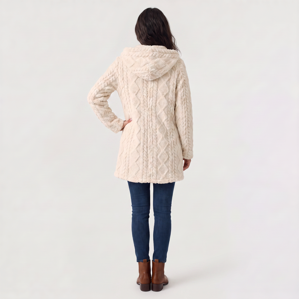 Women's Hooded Teddy Cardigan
