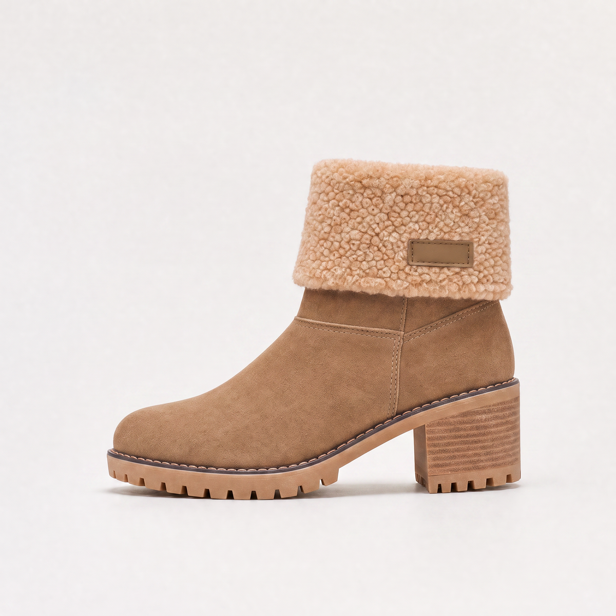 Women's Faux Fur Borg-Lined Ankle Boots