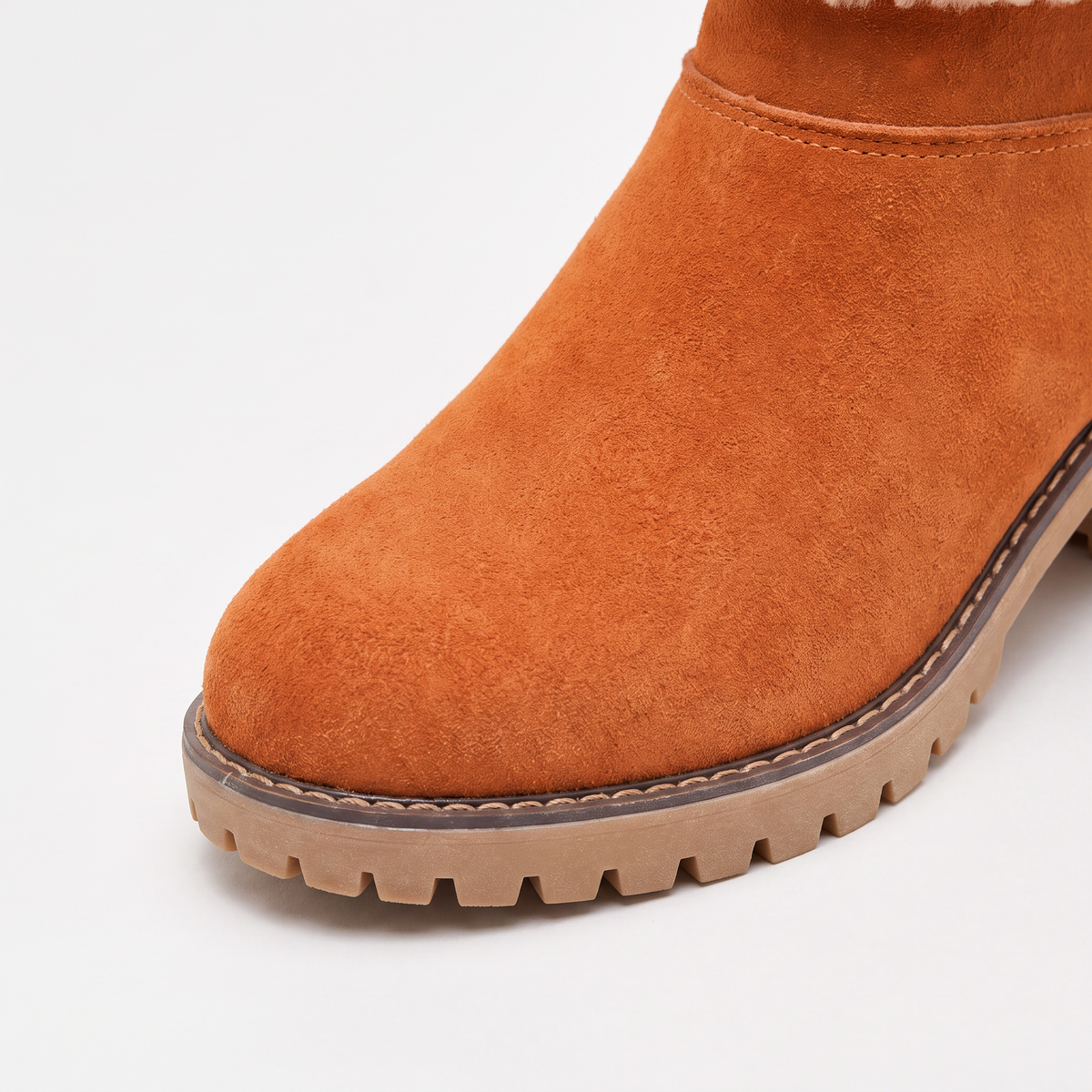 Women's Faux Fur Borg-Lined Ankle Boots