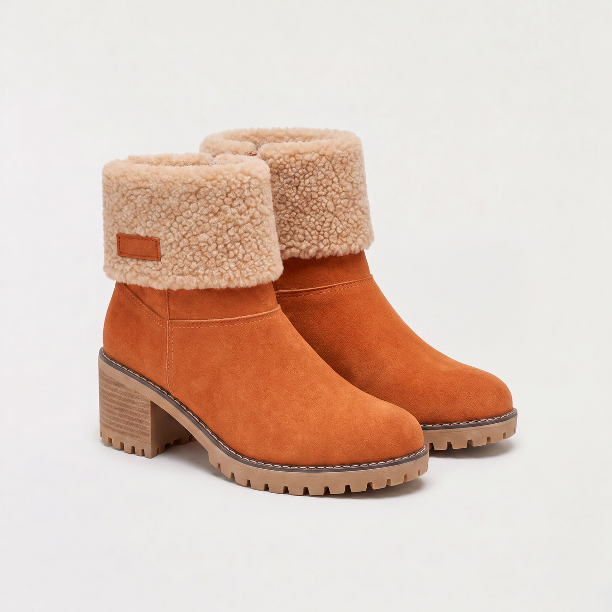 Women's Faux Fur Borg-Lined Ankle Boots