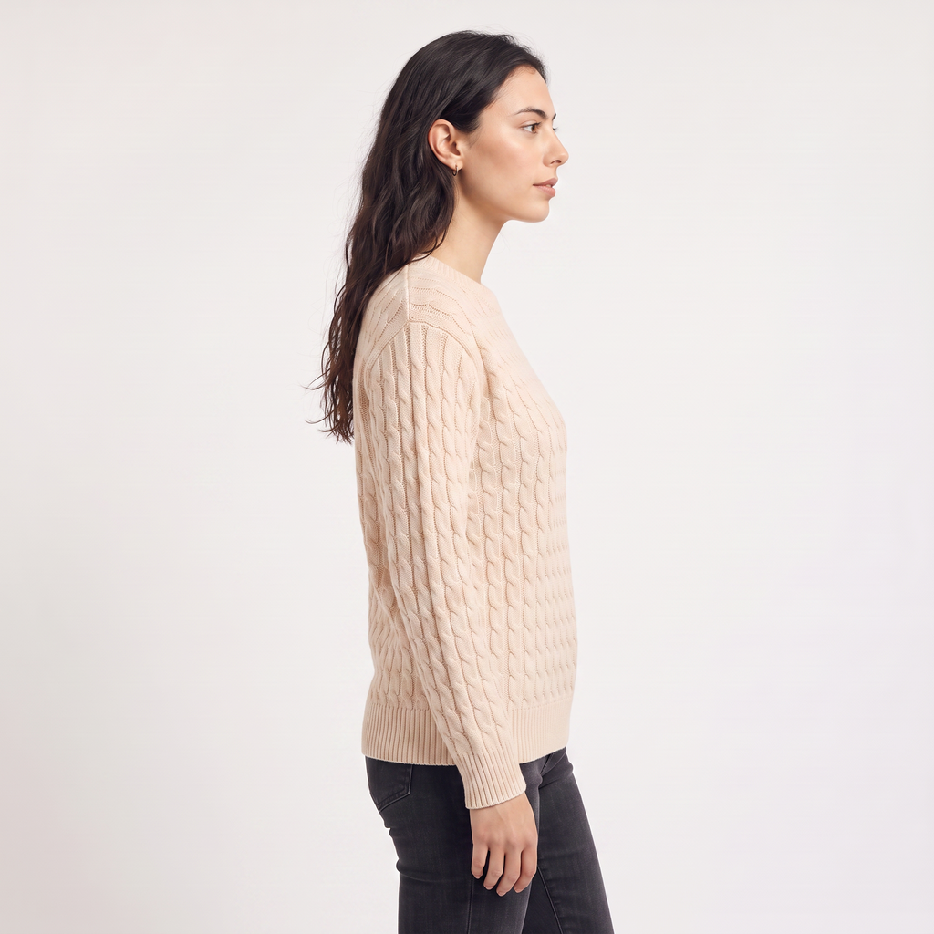 Women's Wool Oversized Cable Knit Sweater