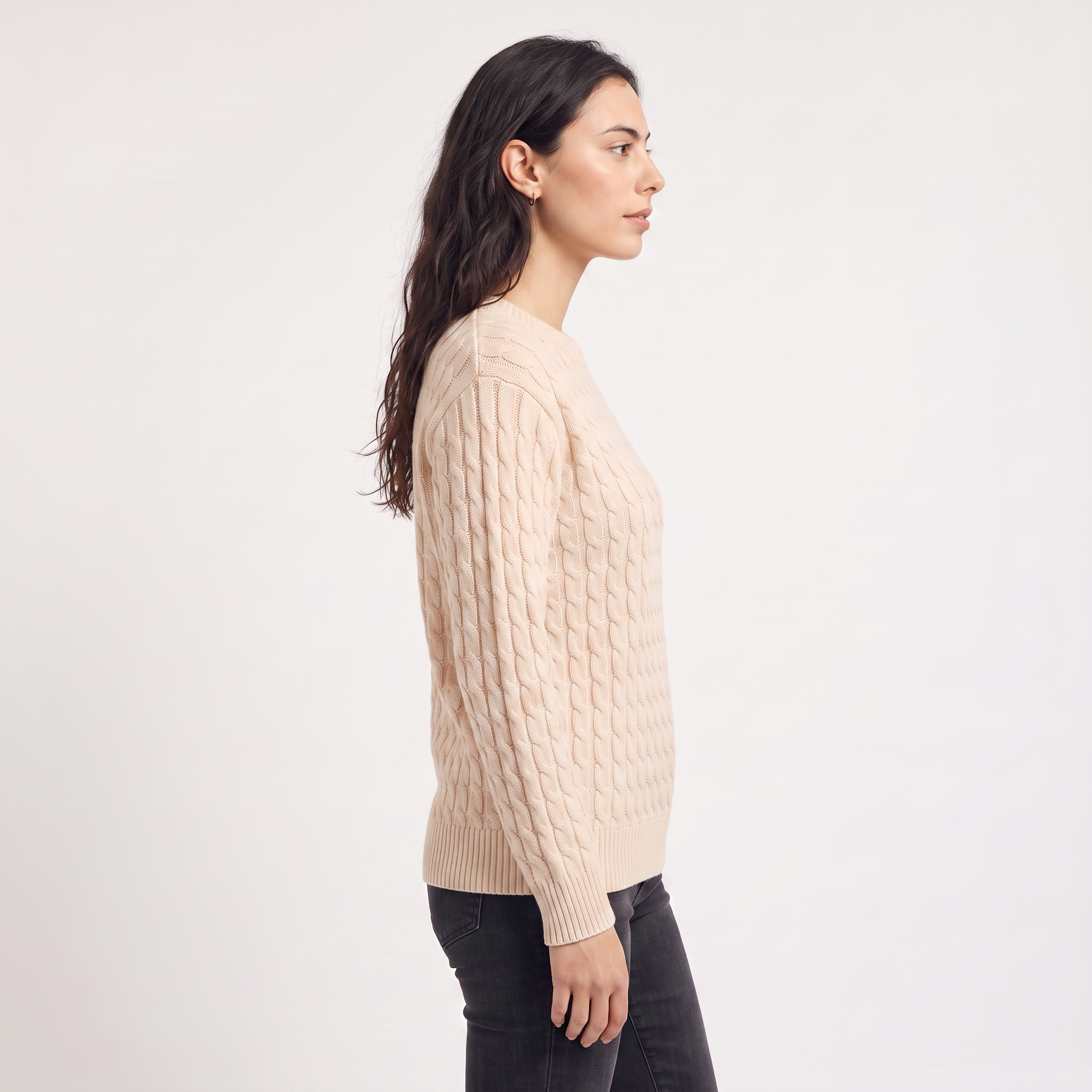 Women's Wool Oversized Cable Knit Sweater