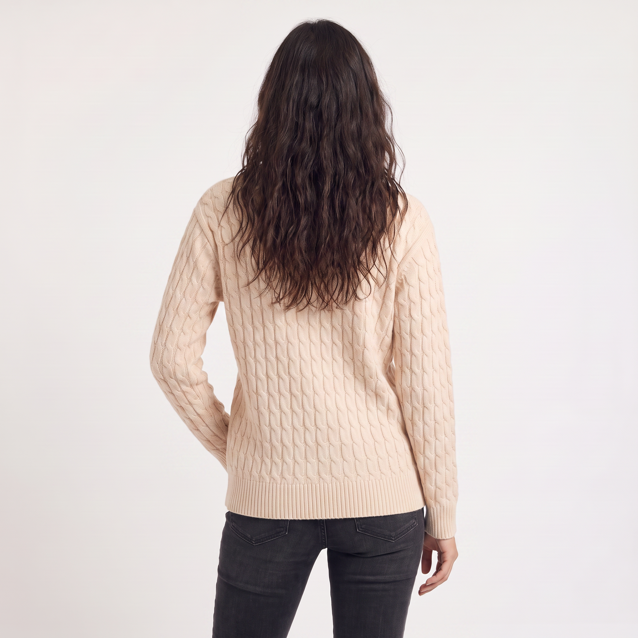 Women's Wool Oversized Cable Knit Sweater