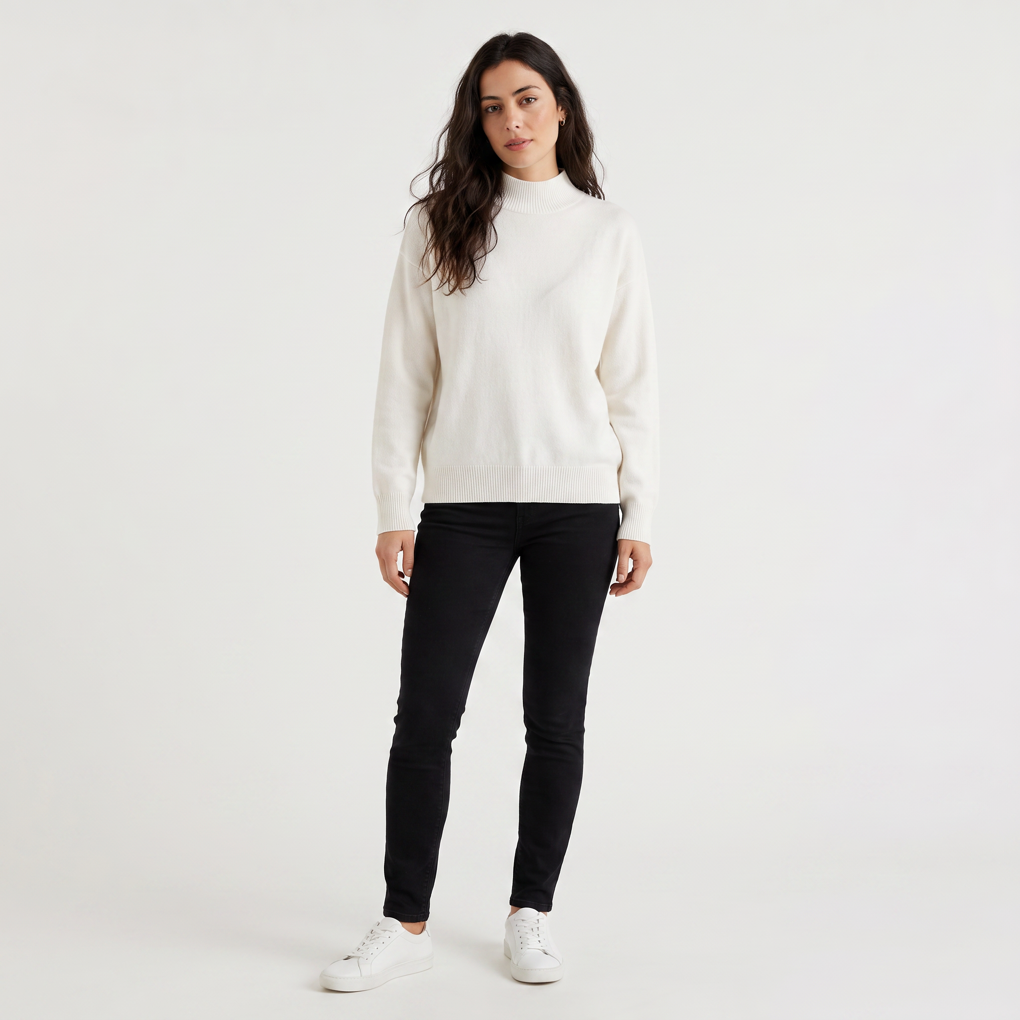 Women's Half-Neck Knitted Sweater