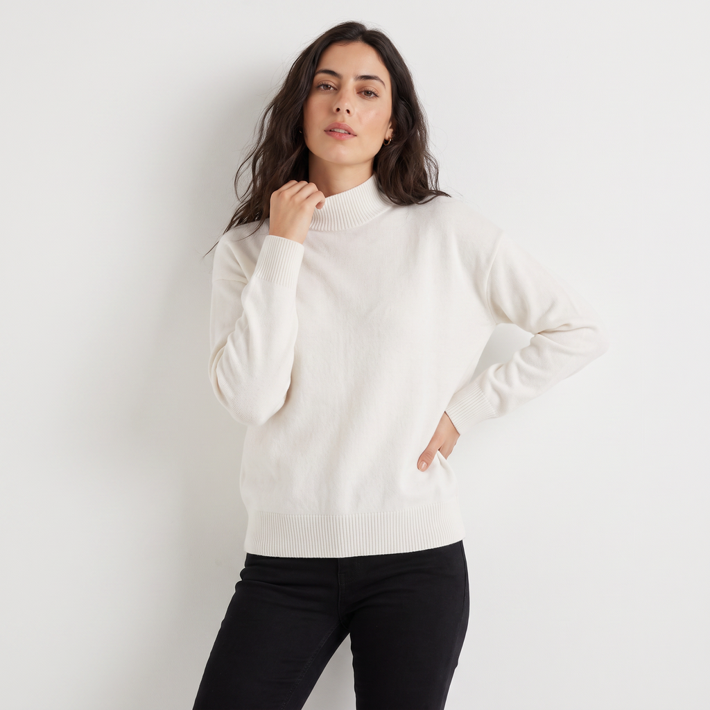 Women's Half-Neck Knitted Sweater