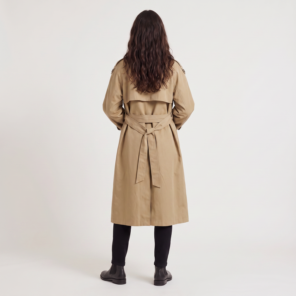 Women's Oversized Double-Breasted Trench Coat
