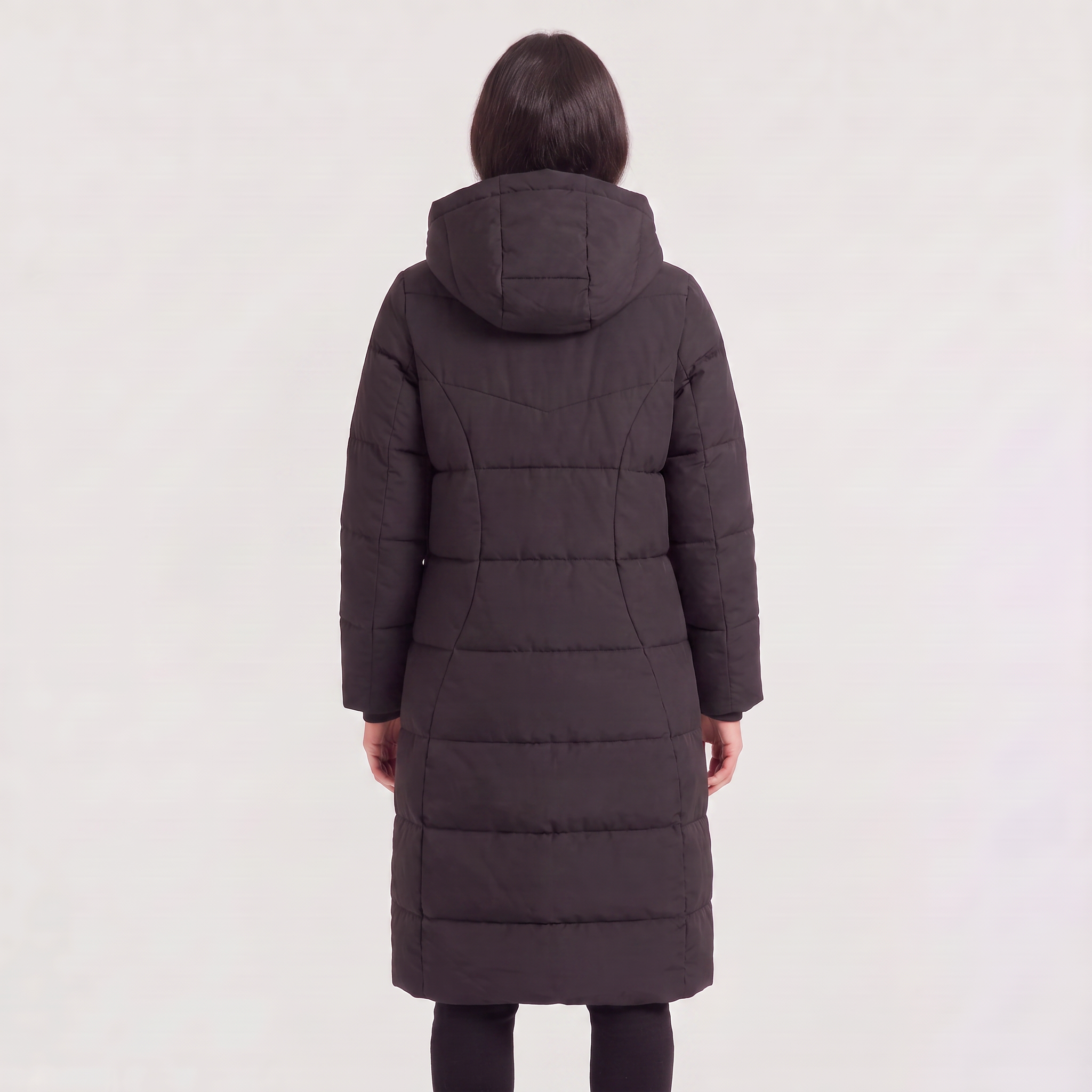 Women's Long Hooded Puffer Coat - Winter and Autumn Jacket