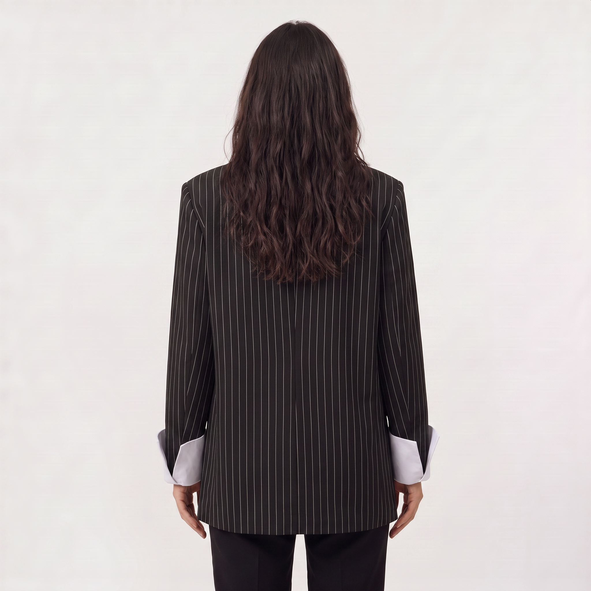 Women's Oversized Striped Blazer