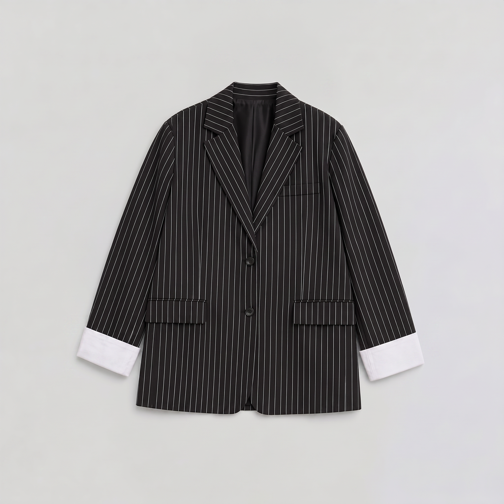 Women's Oversized Striped Blazer