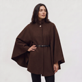 Women's Long Knit Poncho – Cape Coat