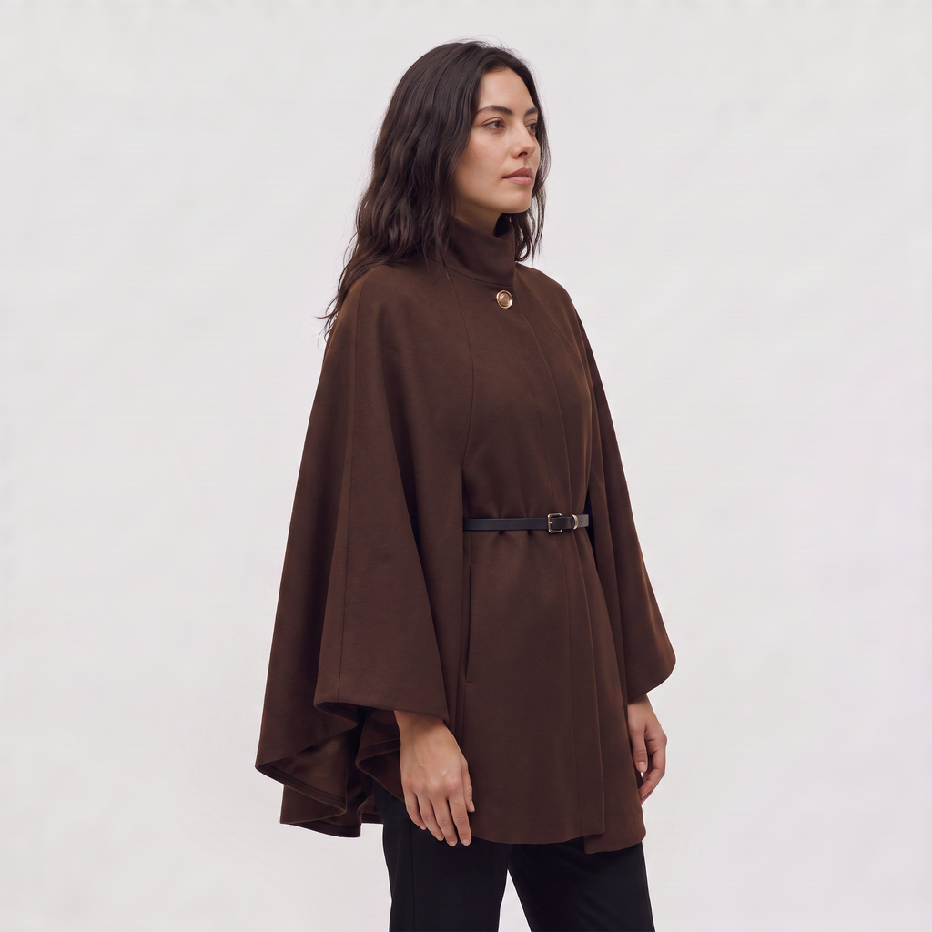 Women's Long Knit Poncho – Cape Coat