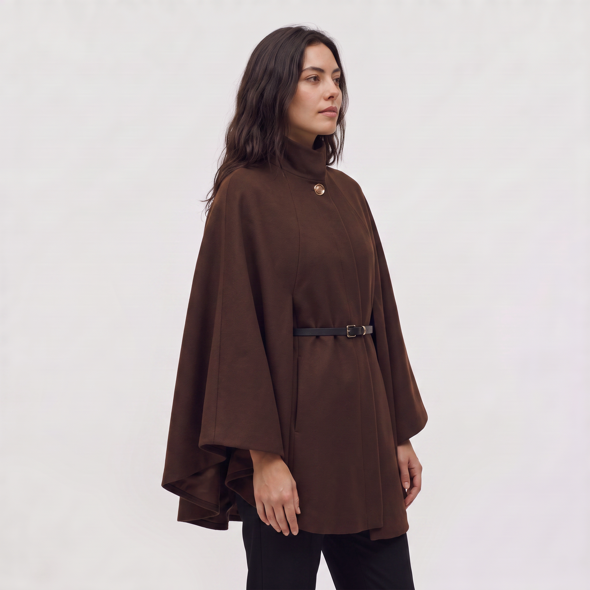 Women's Long Knit Poncho – Cape Coat