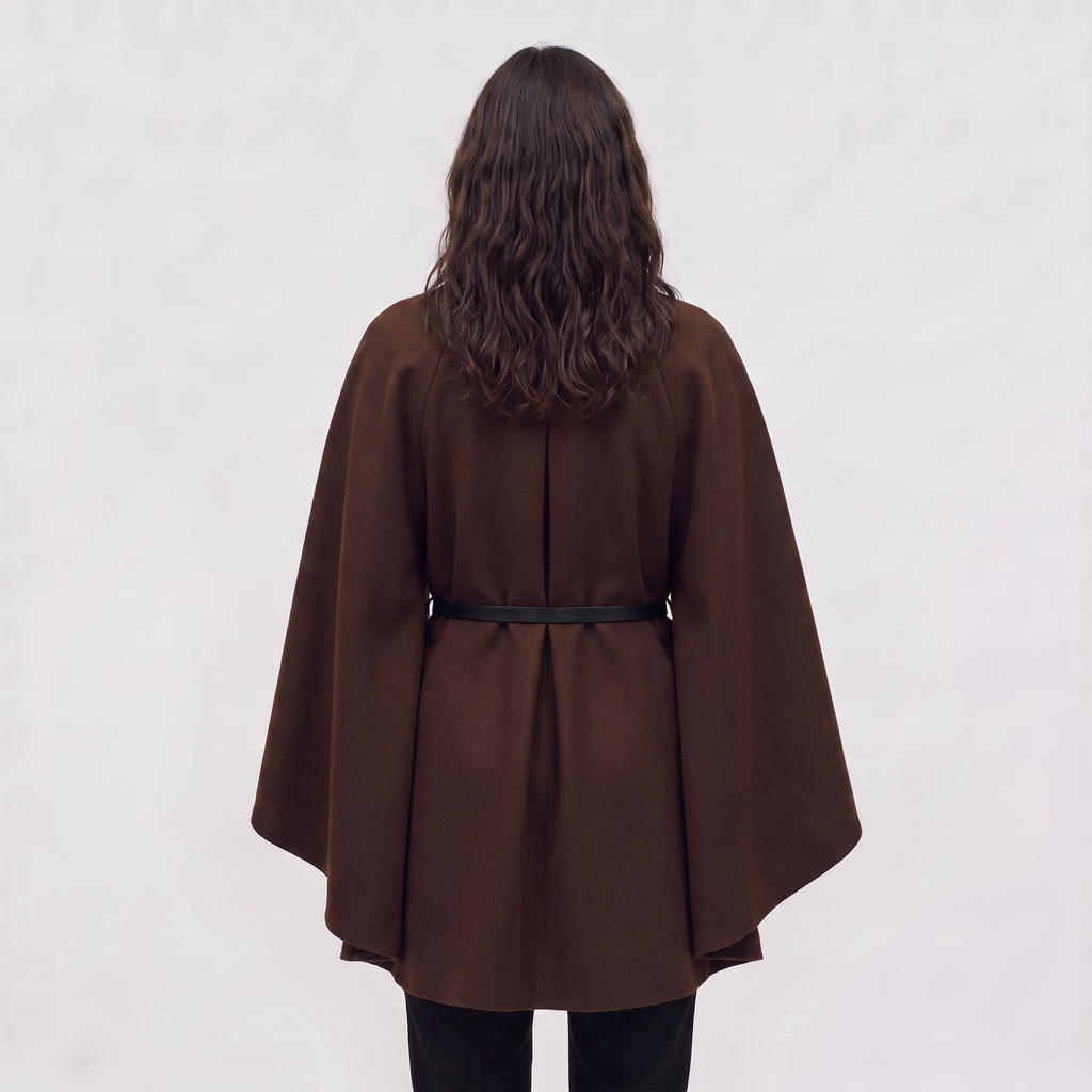 Women's Long Knit Poncho – Cape Coat