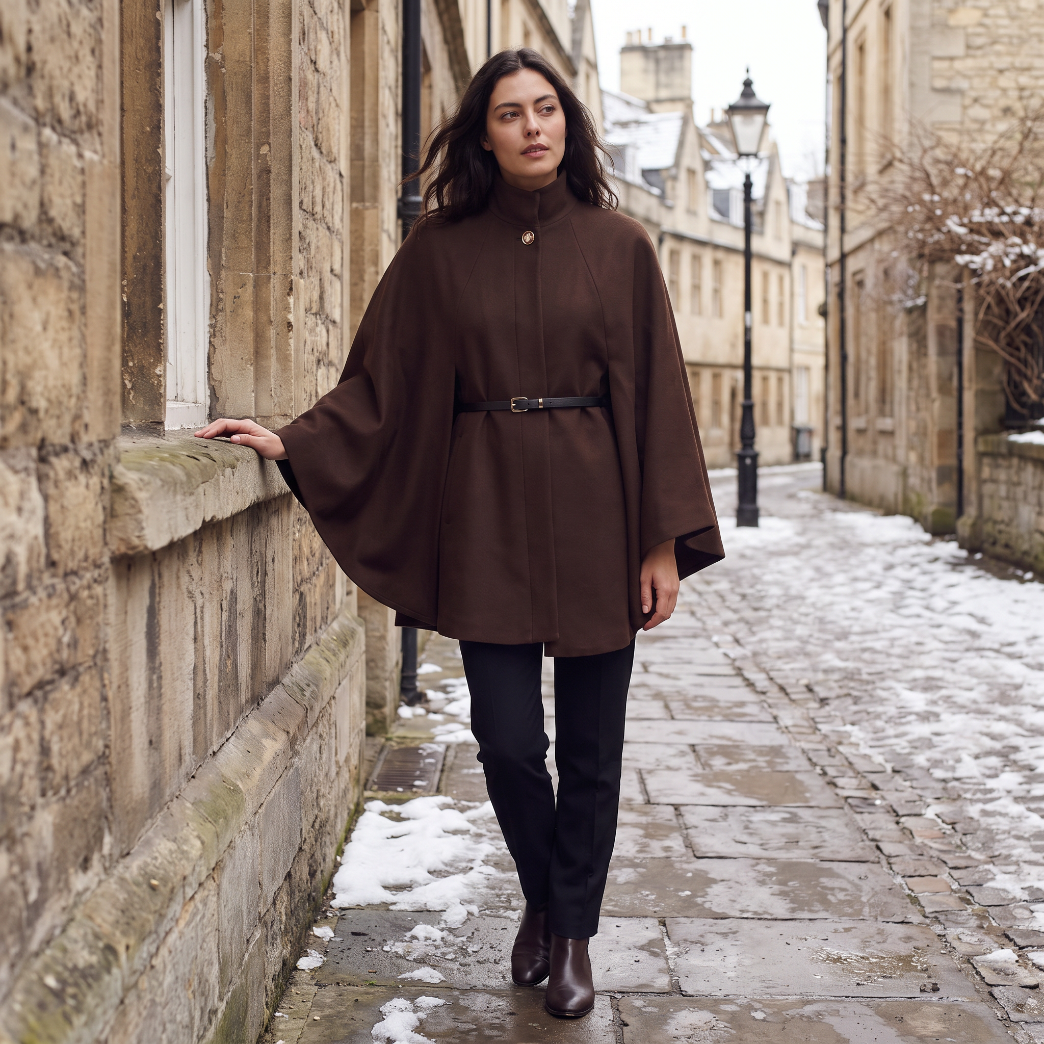 Women's Long Knit Poncho – Cape Coat