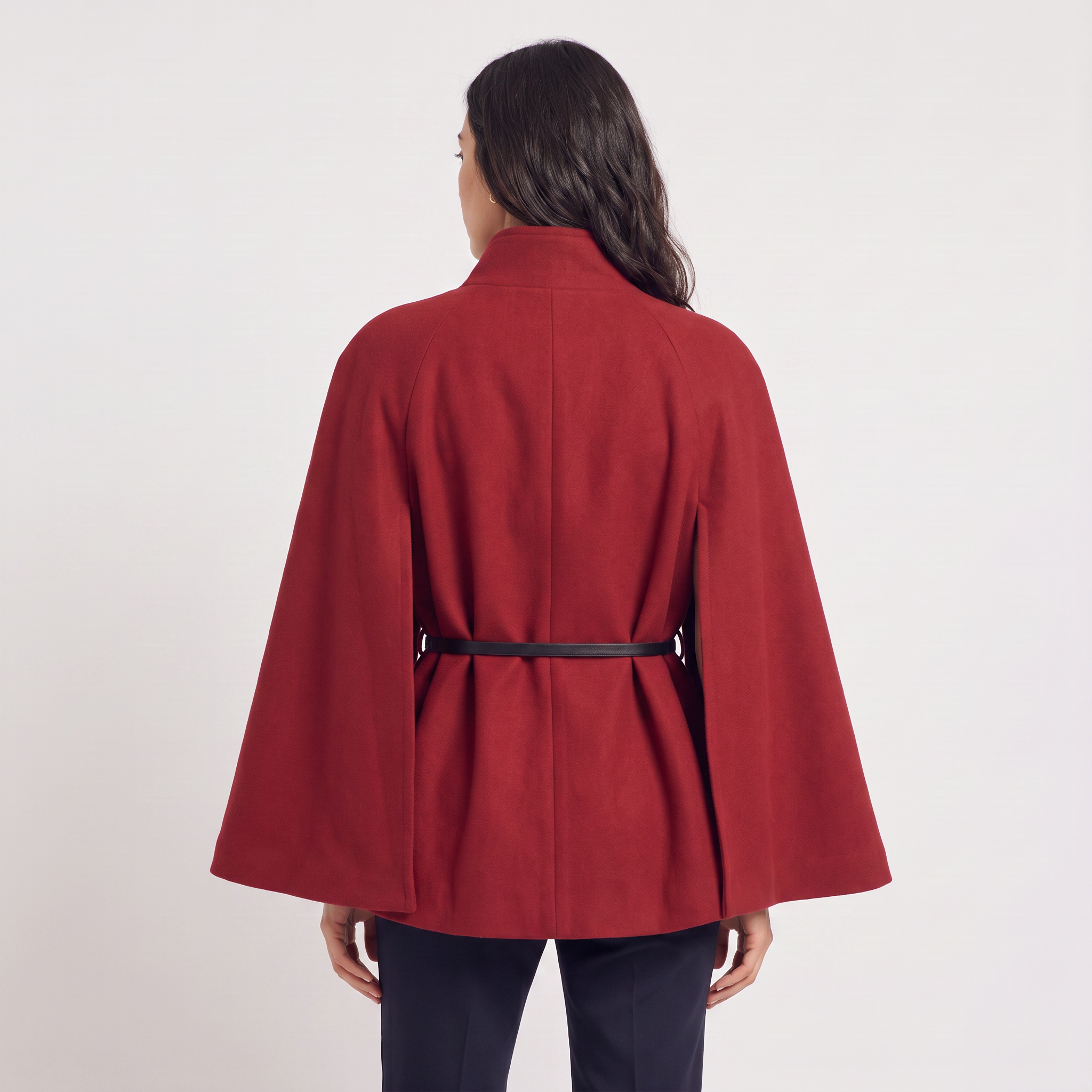 Women's Belted Cloak Coat