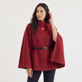 Women's Belted Cloak Coat