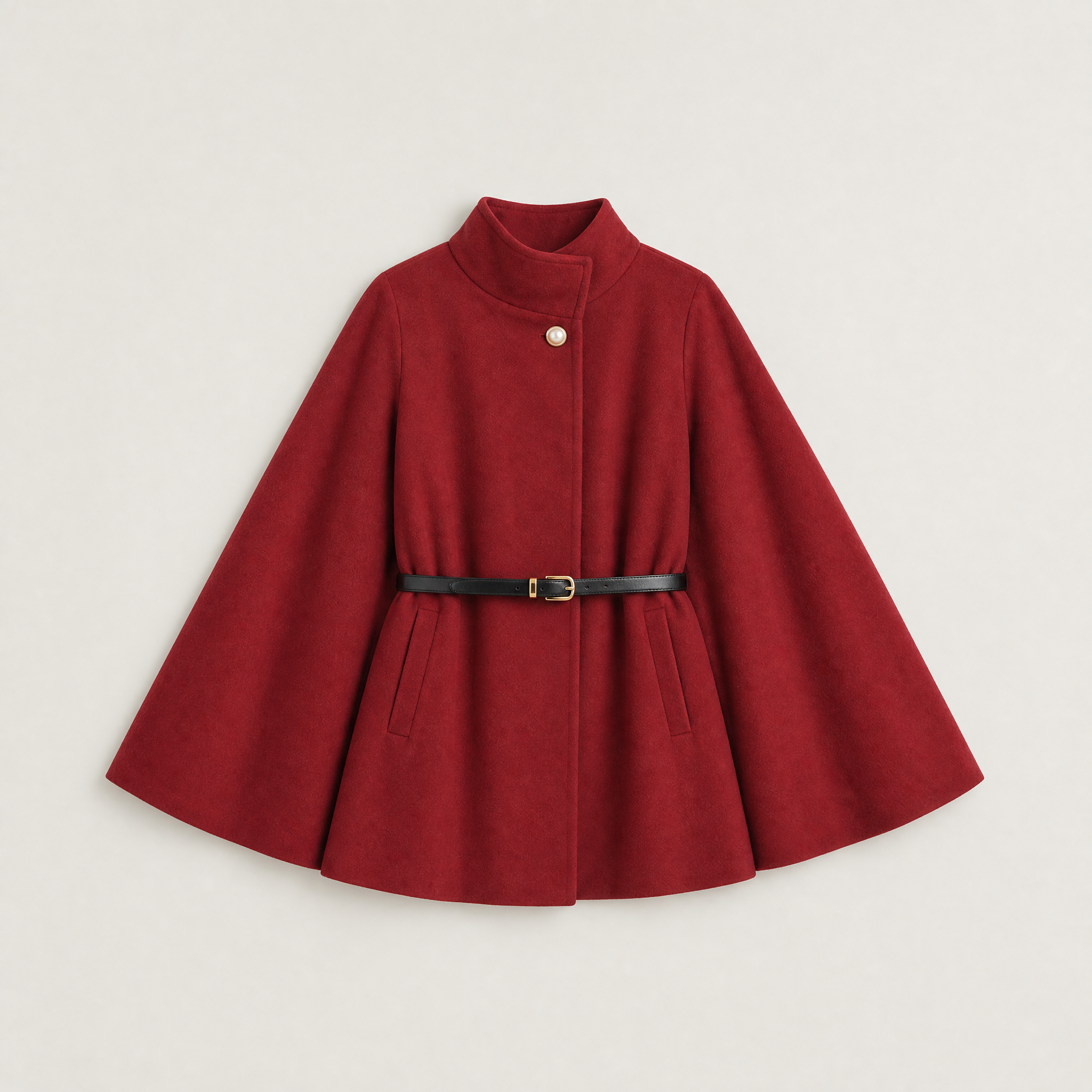 Women's Belted Cloak Coat